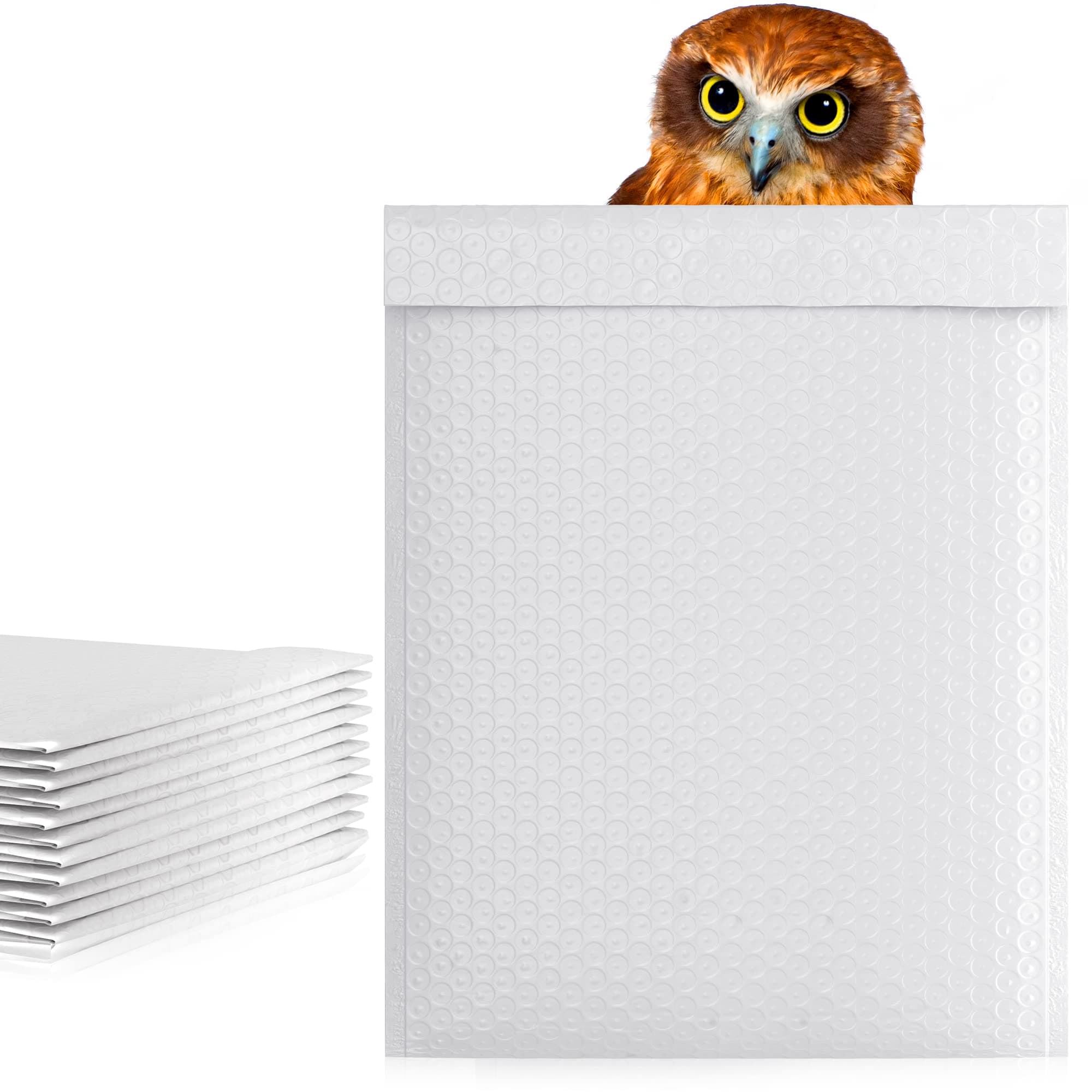 Amiff sobres acolchados blancos con burbuja autoadhesivos 14.25 x 19 pulg. pack de 500 SP-WhiteBM-14.25x19-BR/500