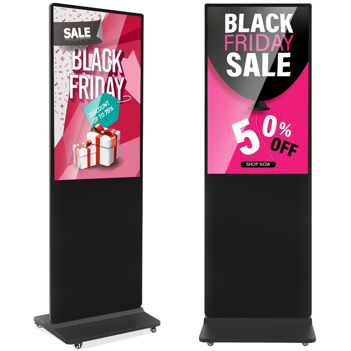 YCKJNB Kiosco Digital 37" IPS Floor Standing Indoor con Android, WiFi, HDMI/USB - Negro FDSALL
