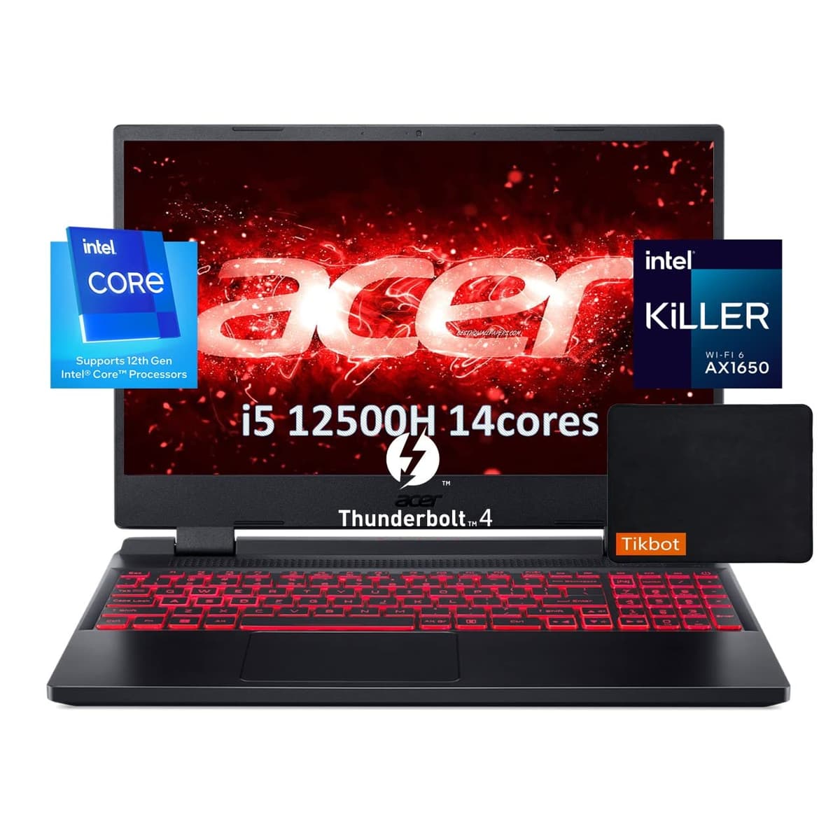 Acer Nitro 5 (2022) 15.6" FHD 144Hz, Intel i5-12500H, RTX 3050, 32GB, 1TB SSD