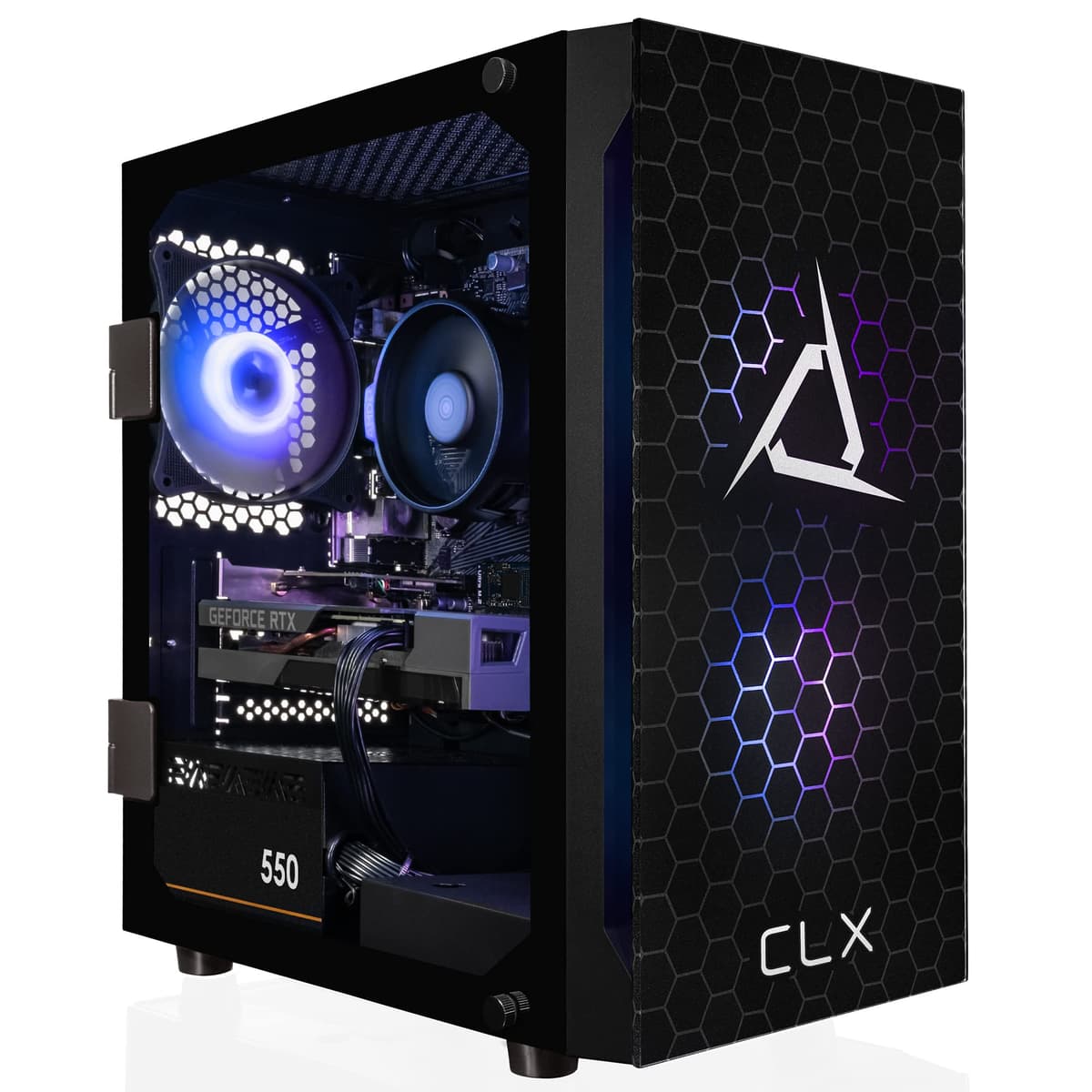 CLX Set Gaming PC - AMD Ryzen 5 8400F, GeForce RTX 5060 Ti, 32GB DDR5, 2TB NVMe, Windows 11 Home TGMSETRTA5502BM