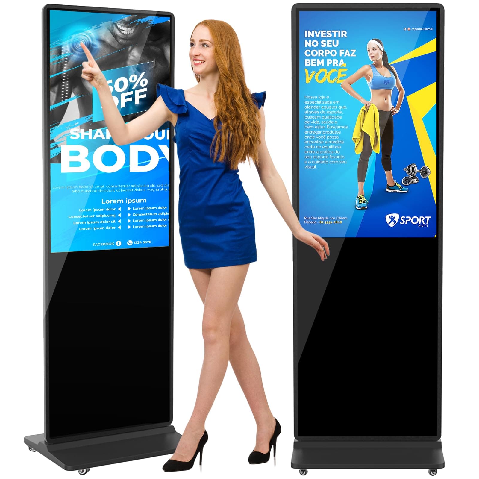 Lialiapi 43" Digital Signage 4K IPS Interior, Kiosco Interactivo Android, WiFi, HDMI/USB