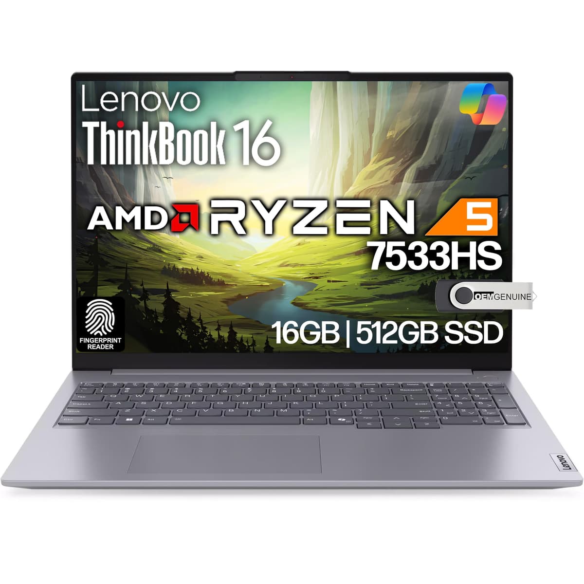 Lenovo ThinkBook 16 G7 Laptop Empresarial, 16” FHD+, AMD Ryzen 5 7533HS, 16GB DDR5, 512GB NVMe, WiFi 6 + BT, RJ-45, HDMI, Lector de Huellas, Cámara HD, Windows 11 Pro Adult Sex Toys for Women 9