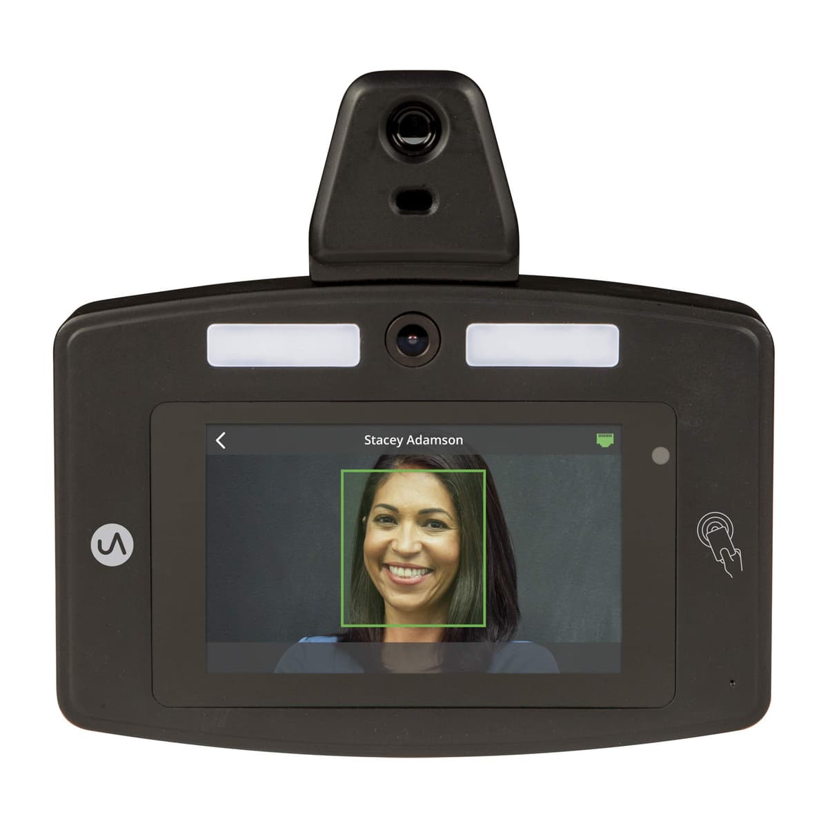 uAttend DR2500 Reloj checador con control por voz manos libres, reconocimiento facial y lector de temperatura, conectado a la nube