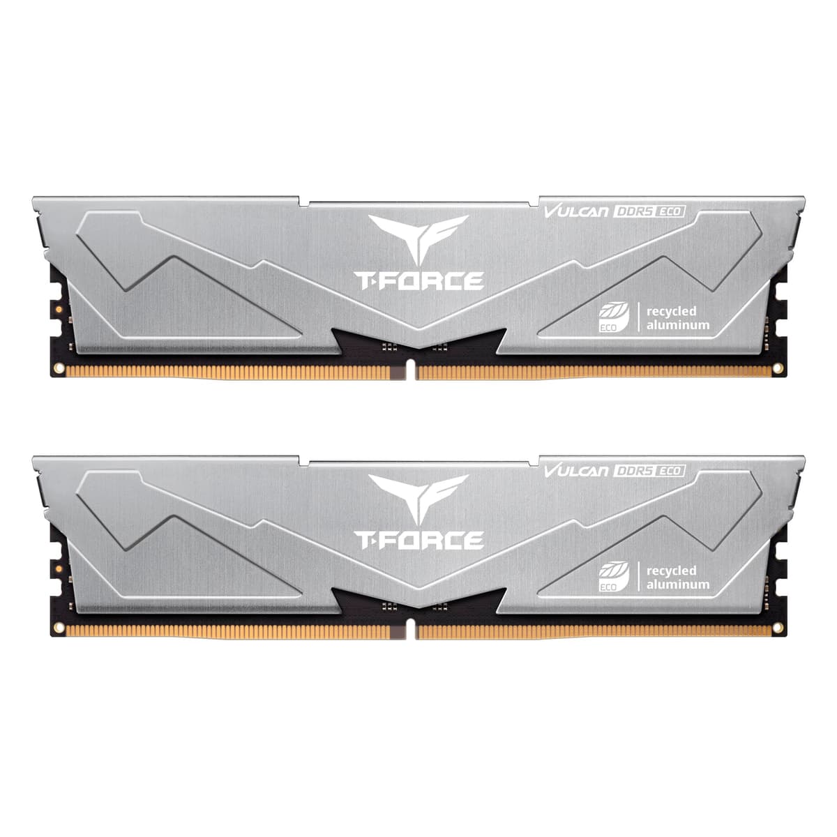 TEAMGROUP T-Force Vulcan ECO DDR5 32GB (2x16GB) 6000MHz (PC5-48000) CL30 Módulo de memoria RAM para escritorio para chipsets serie 600/700 XMP 3.0 Plata FLESD532G6000HC30DC01…