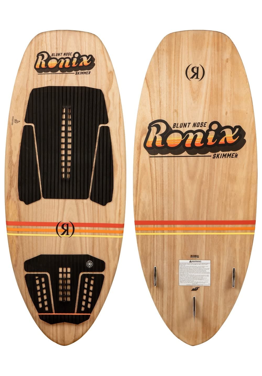 Ronix Element Core - WakeSurf Skimmer de Nariz Romo - Paulownia / Atardecer - 4'2" 232320