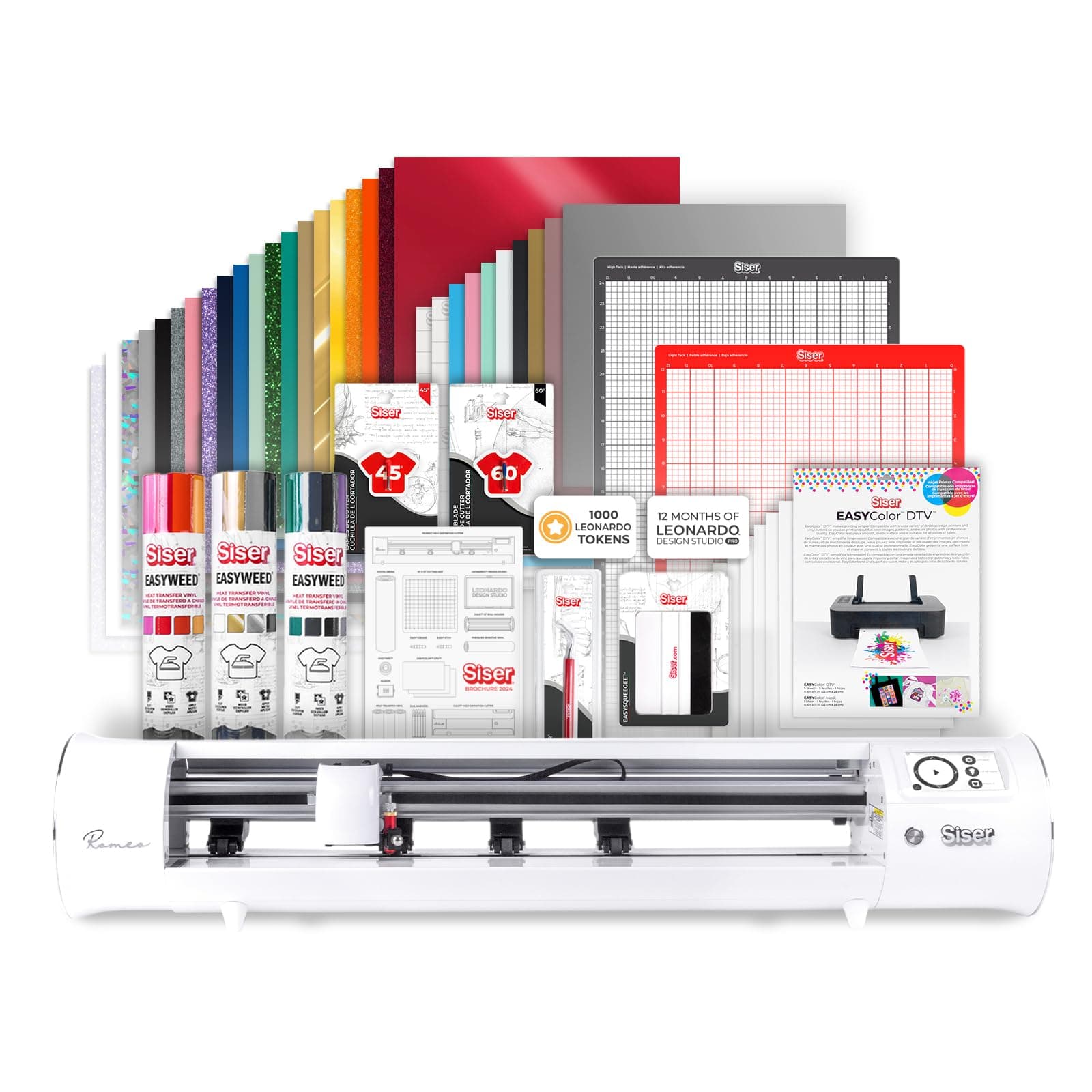 Siser Romeo Essential Bundle - Cortadora 24" profesional con software Leonardo SNAROMBUNDL