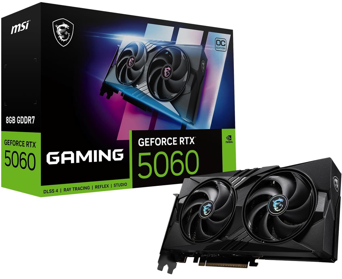 MSI GeForce RTX 5060 8G Gaming OC Tarjeta Gráfica VD9202 V537-005R