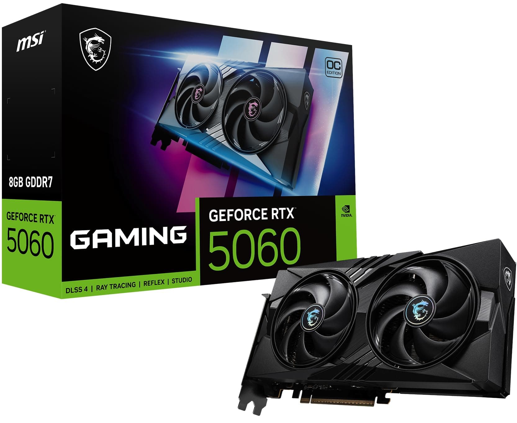 MSI GeForce RTX 5060 8G Gaming OC Tarjeta Gráfica VD9202 V537-005R