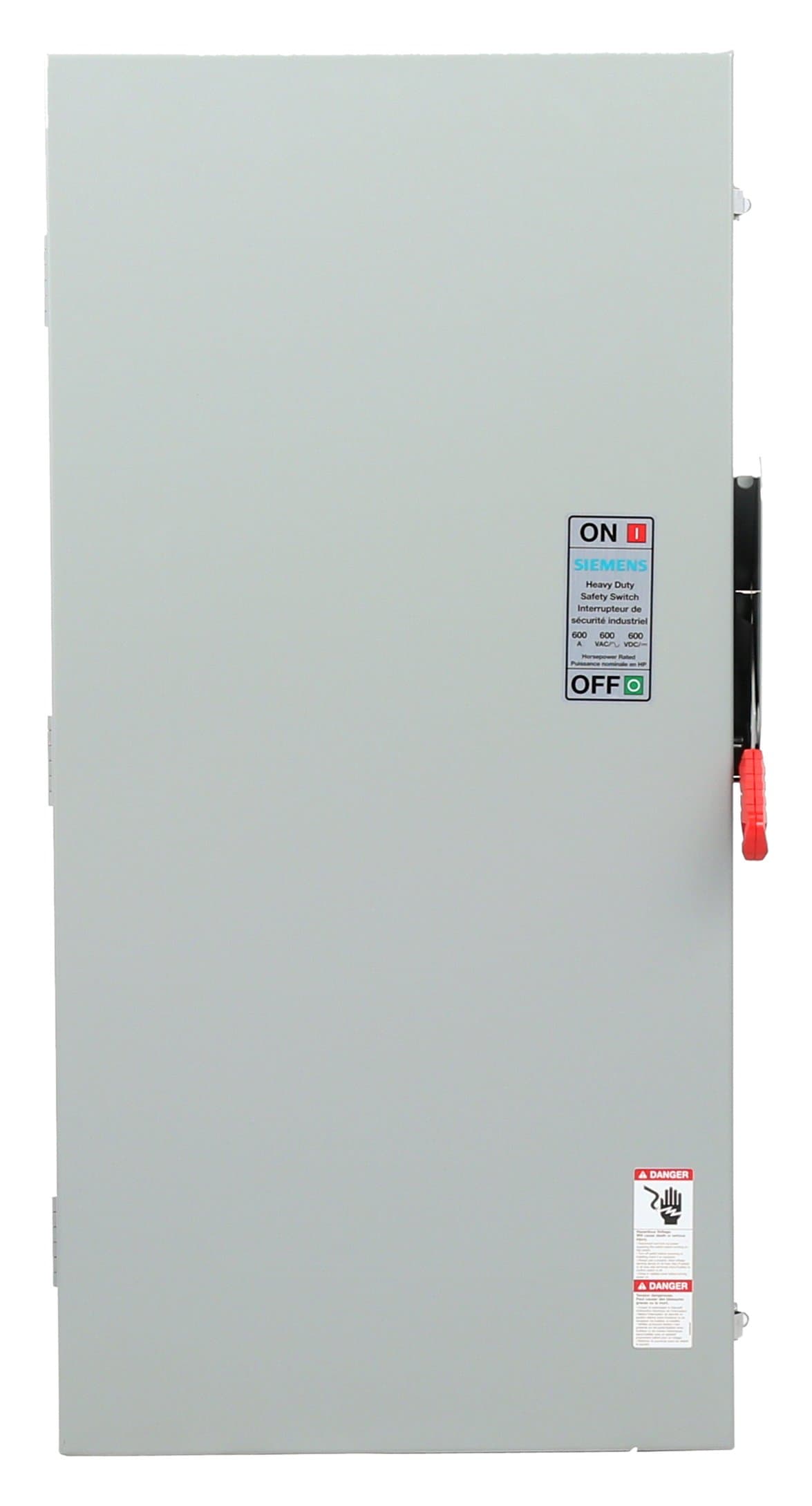 SIEMENS HF366A Fusible 3 polos 600 V 600 A Interruptor de seguridad de servicio pesado para interior