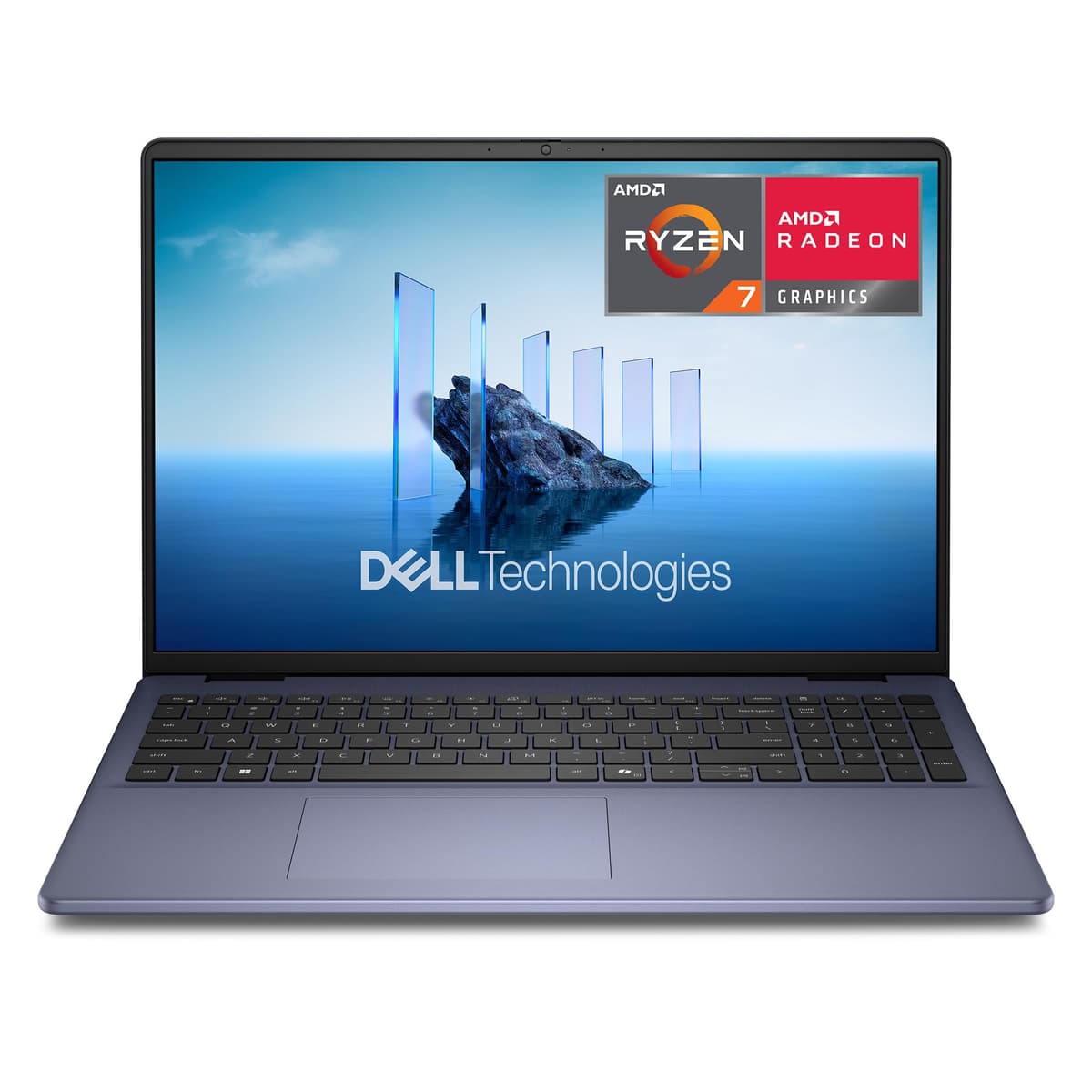 Dell 16 portátil DC16256 de 16.0 pulgadas 16:10 FHD+ antirreflejo sin pantalla táctil, AMD Ryzen 7 250, gráficos AMD Radeon, 16 GB de memoria, 1 TB SSD, teclado retroiluminado con lector de huellas, Windows 11 Home MXP9D