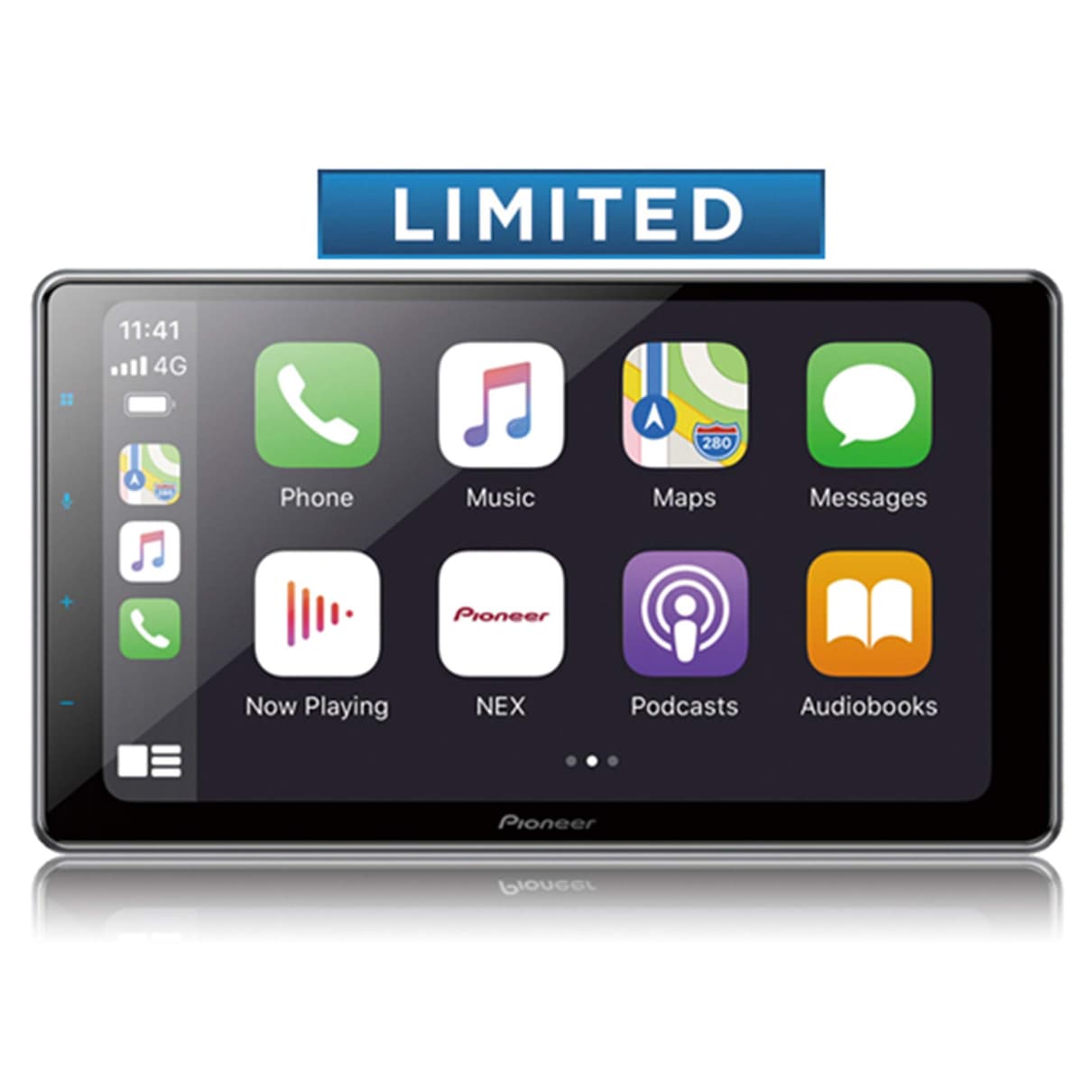 Pioneer DMH-WT7600NEX Receptor Multimedia Digital 1-DIN con Pantalla Flotante de 9 Pulgadas (Reacondicionado) DMH-WT7600NEXB