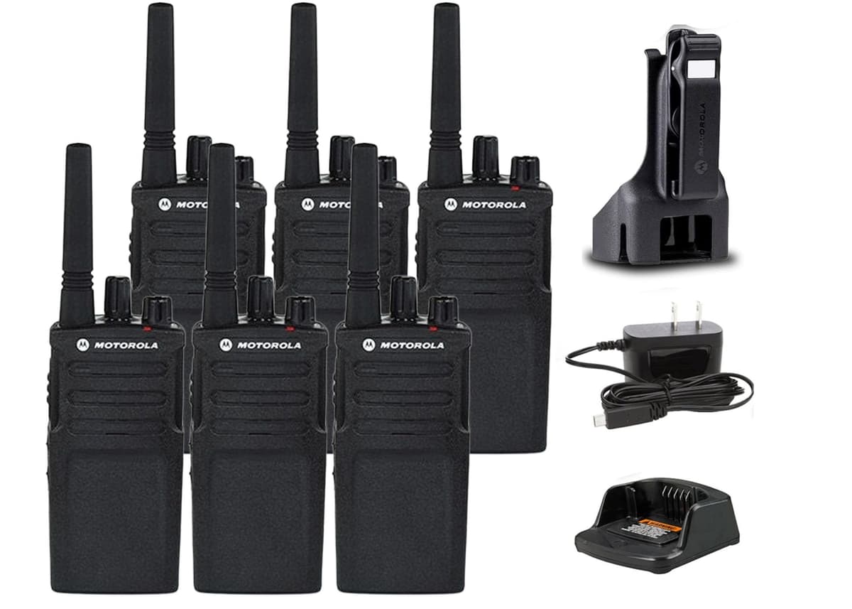 Motorola RMV2080-6: Paquete de 6 radios bidireccionales RMV2080 VHF, 8 canales