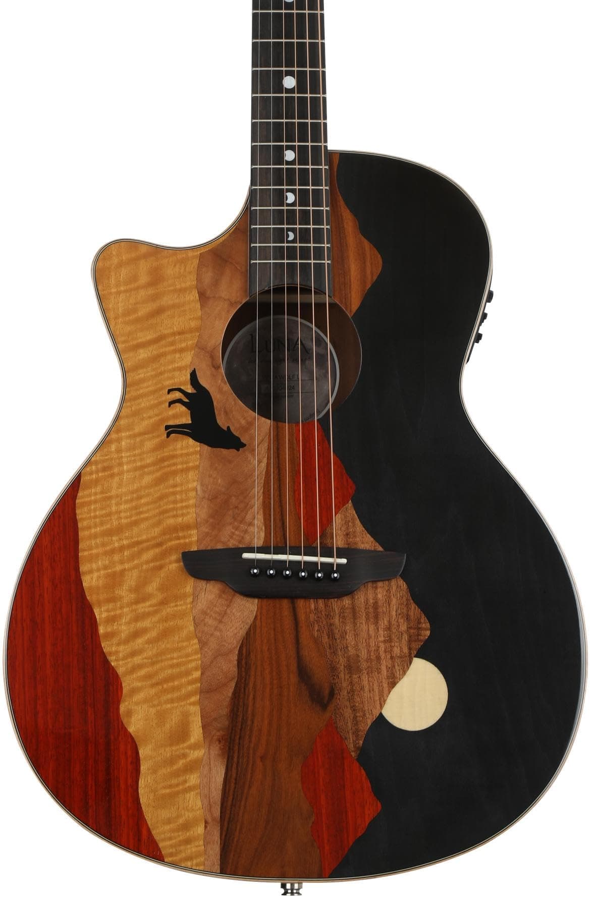 Luna Vista Wolf L Tropical Wood Lefty - Guitarra Acústica/Electroacústica (Lefty) VISTA WOLF LEFTY
