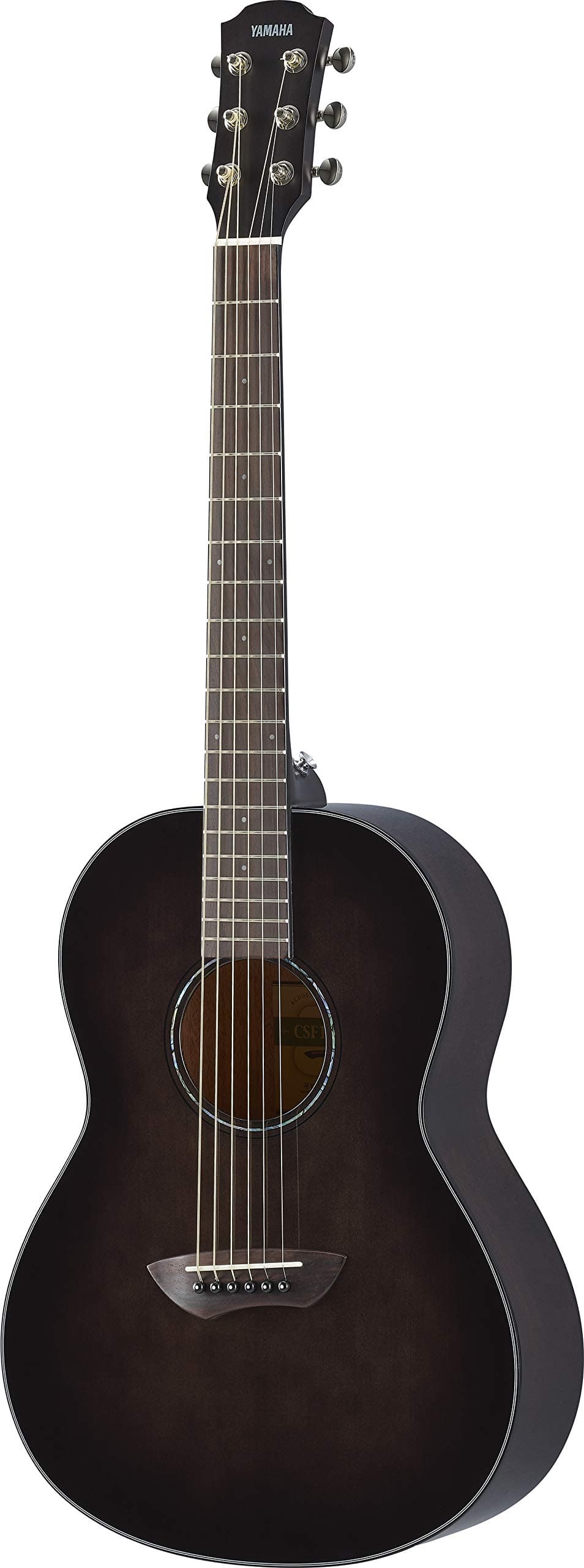 Yamaha CSF1M TBL Guitarra Acústica Parlor con Estuche Rígido, Translucent Black