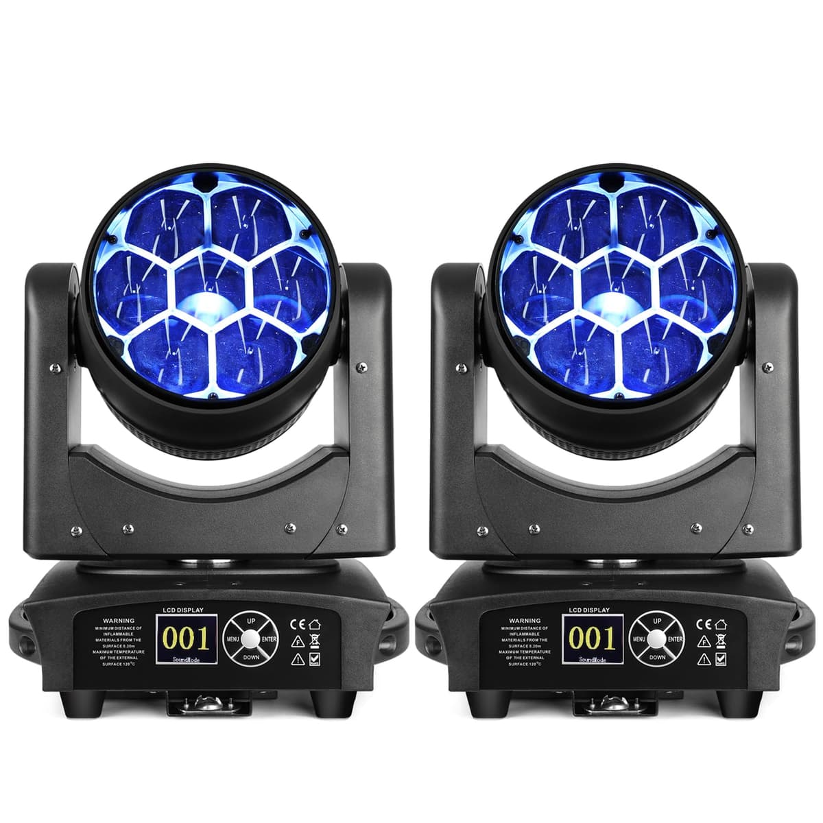 BETOPPER LM0740 Moving Head Light 7x40W RGBW Beam/Wash/Zoom con efectos CTO y control DMX