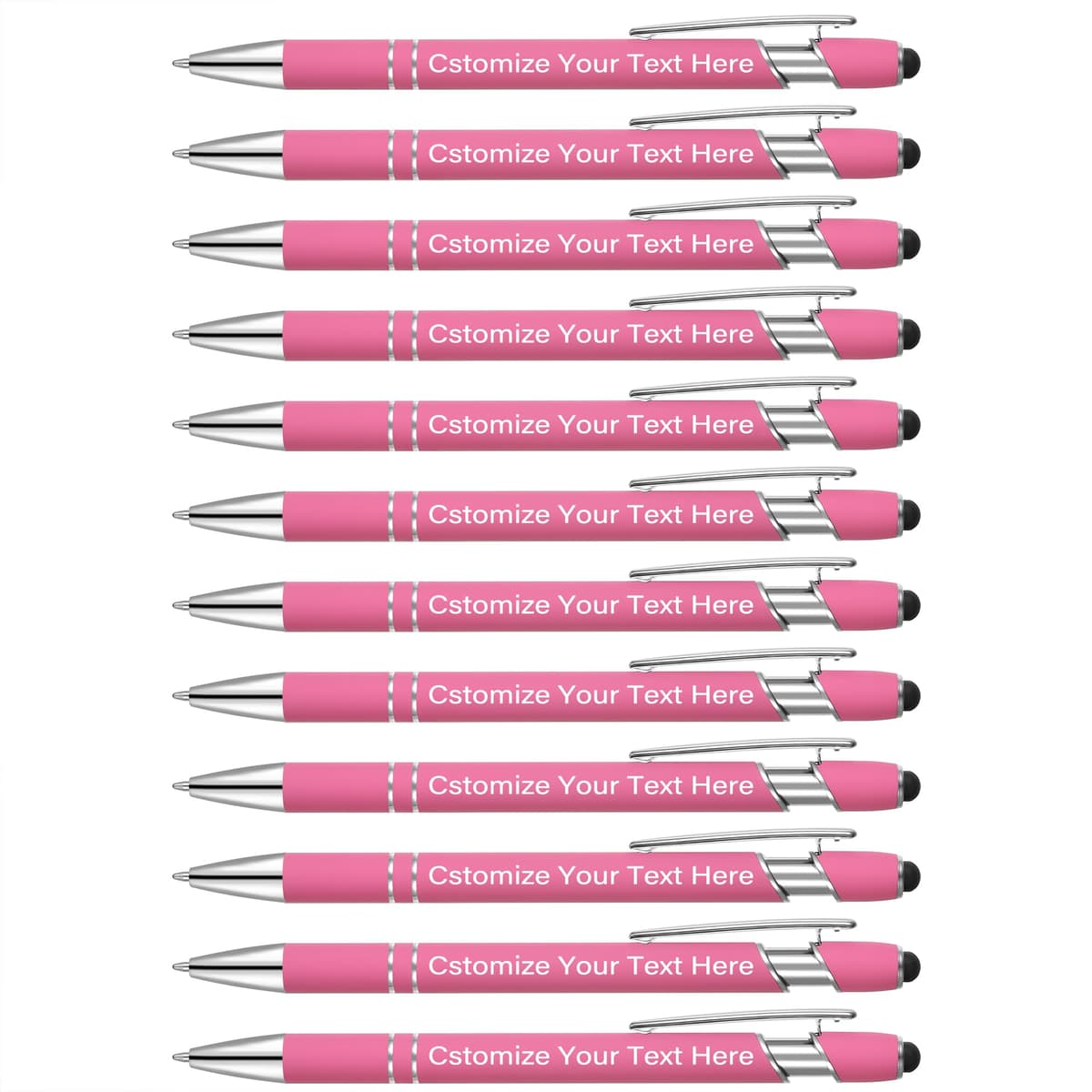 Kingluu 500 bolígrafos personalizados con stylus - tinta negra, suave escritura YZBDZ001