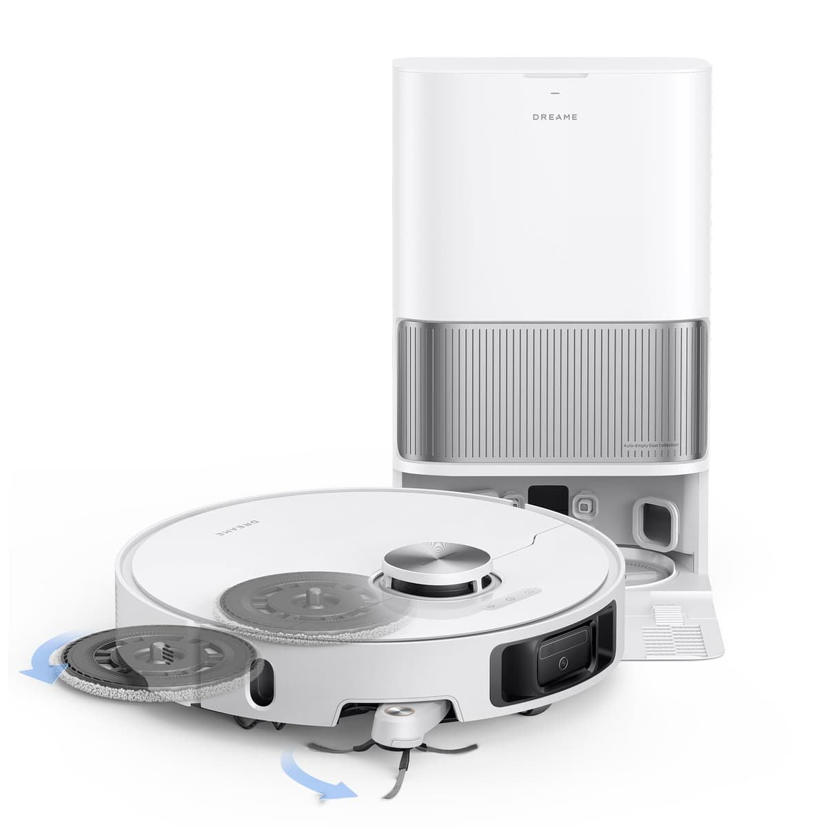 DREAME L40s Ultra Robot Aspirador y Fregasuelos con 19, 000Pa, Auto-Vaciado y DuoBrush Antienredos (Blanco) RLL77SE