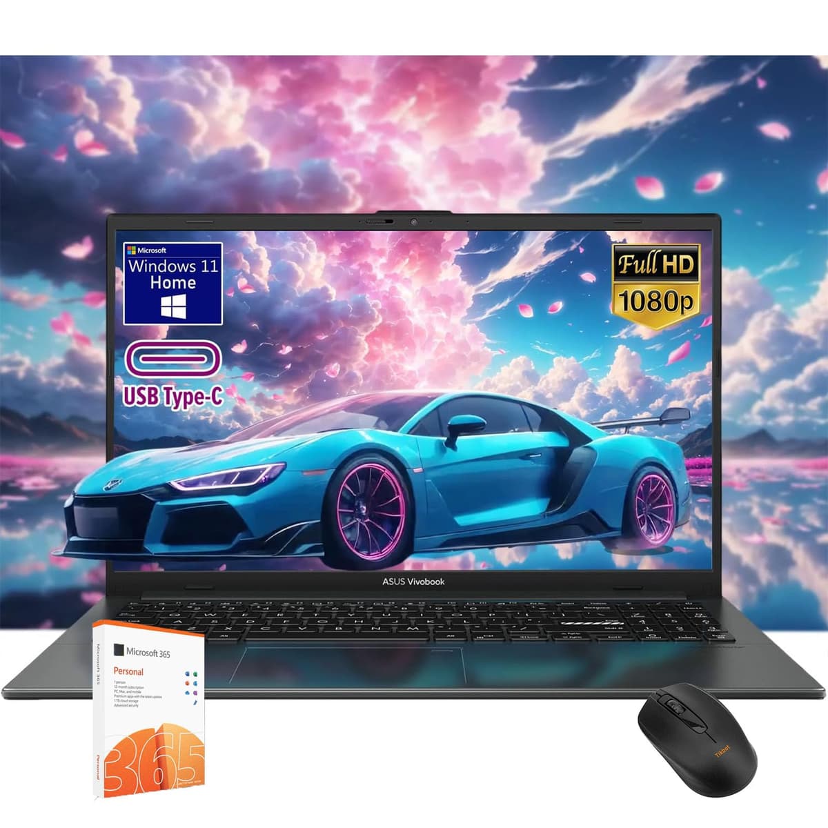 ASUS Vivobook de 14 pulgadas - Windows 11 con Office incluido - 40 GB RAM - 1 TB SSD - Intel Core i3-1315U supera a AMD Ryzen 5 4500U - Laptop para estudiantes - Computadoras portátiles tradicionales ASUS Vivobook 14inch laptop