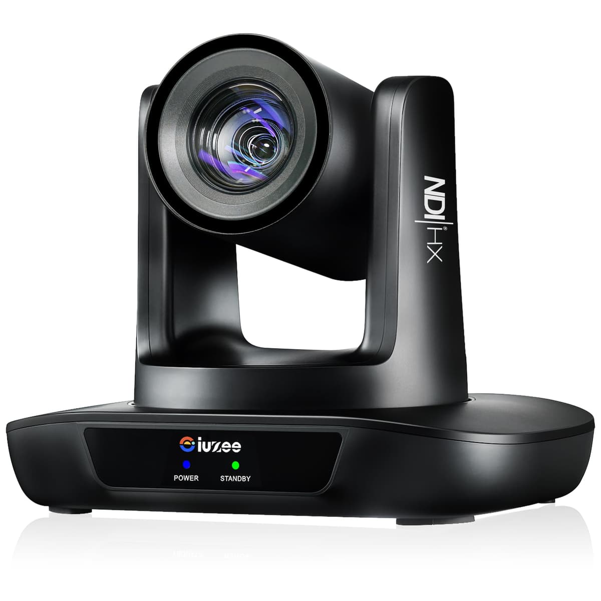 Cámara PTZ con seguimiento automático iuZee AI NDI 3G-SDI/USB3.0/HDMI/LAN PoE para transmisión en vivo IP Zoom óptico 20X y digital 8X Cámara 1080P 60FPS para servicios religiosos, adoración, educación, eventos vMix OBS YouTube UHD20N-NDI