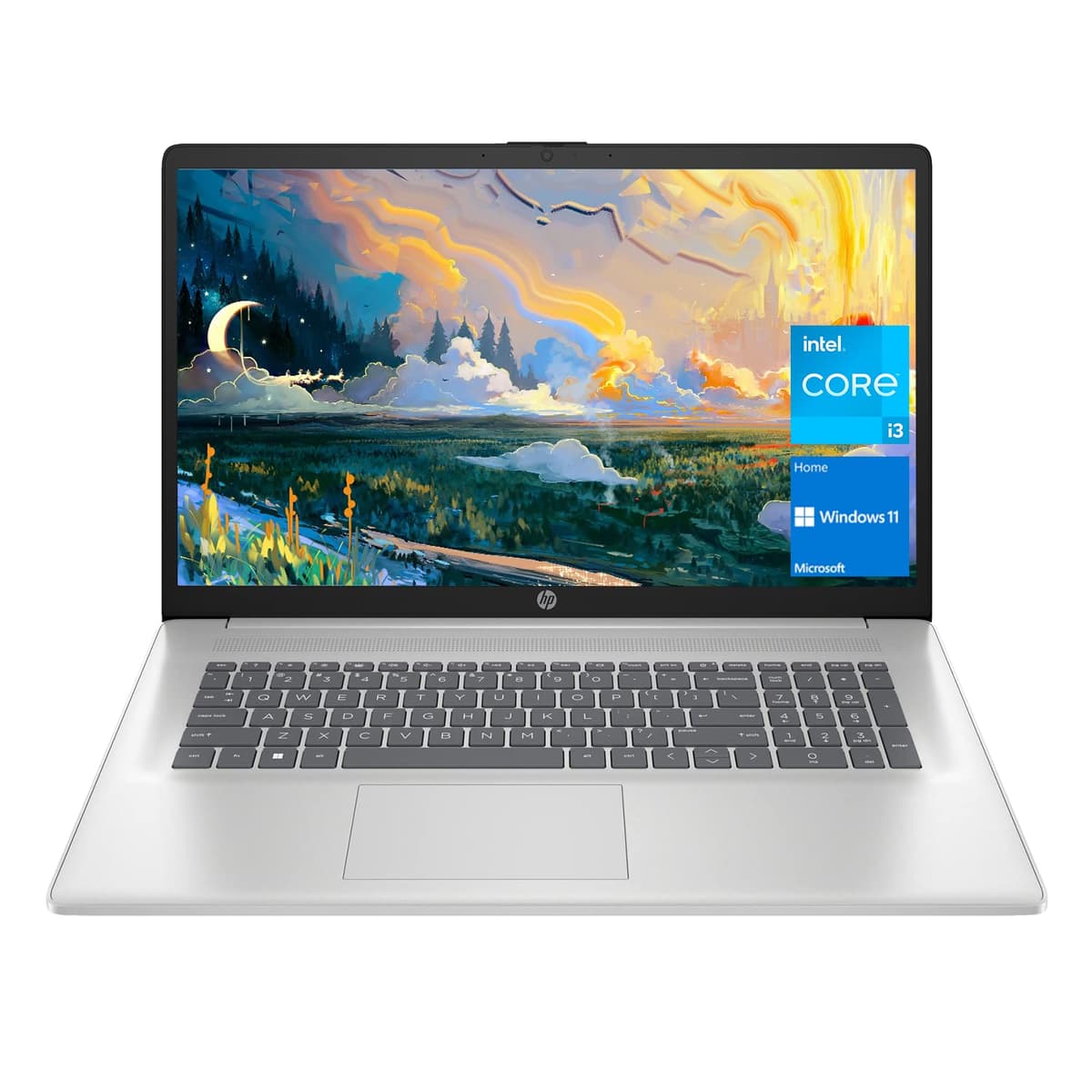 HP 17 Portátil, pantalla HD+ de 17.3", procesador Intel Core i3-1125G4 de 11.ª generación, 32GB RAM, SSD de 2TB, Wi-Fi, HDMI, cámara web, Windows 11 Home, plateado HP_7E497UA#ABA_A1-H_FBA