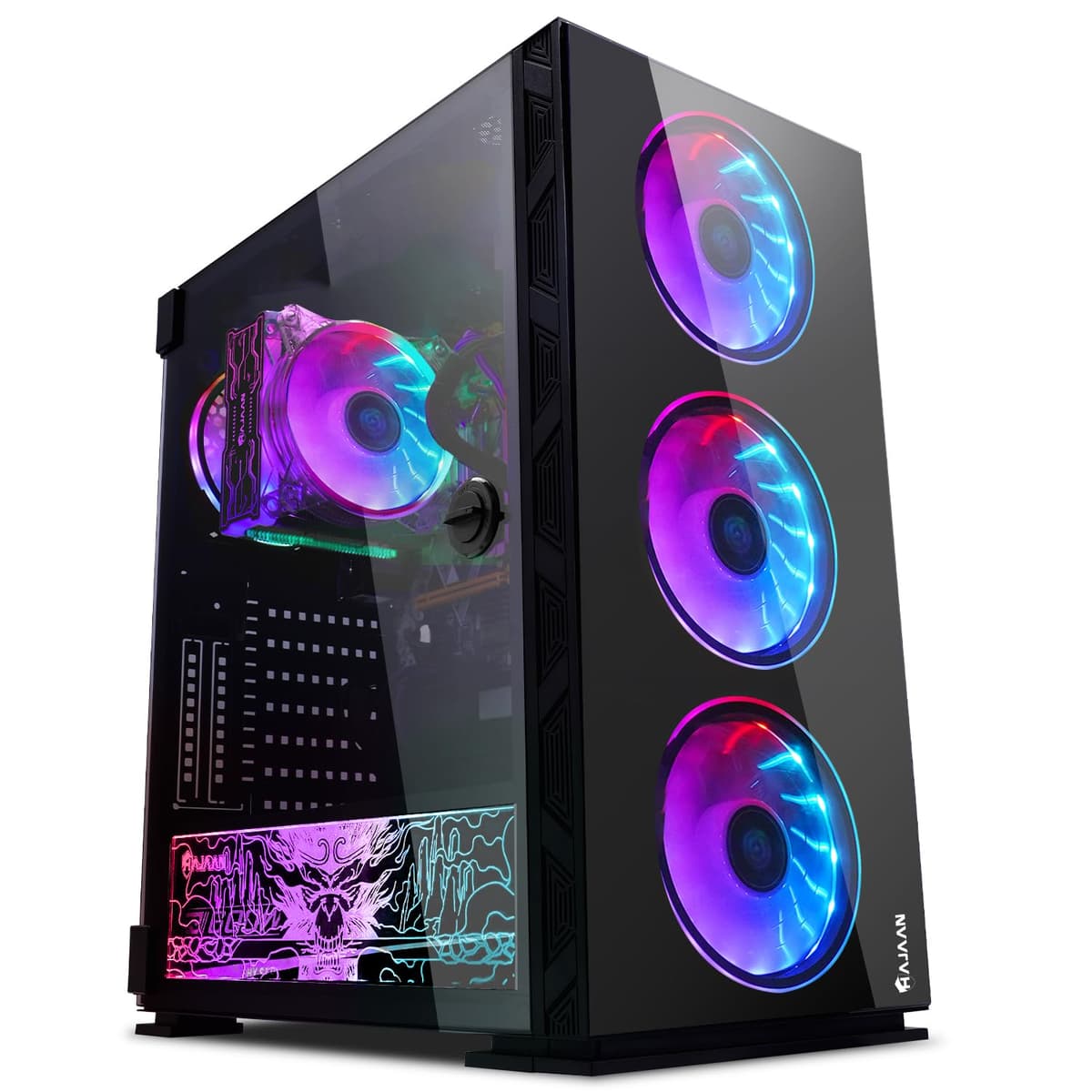 HAJAAN Breeze PRO Torre Gaming - Ryzen 7 5700G, GTX 1050 Ti, 16GB, 512GB SSD