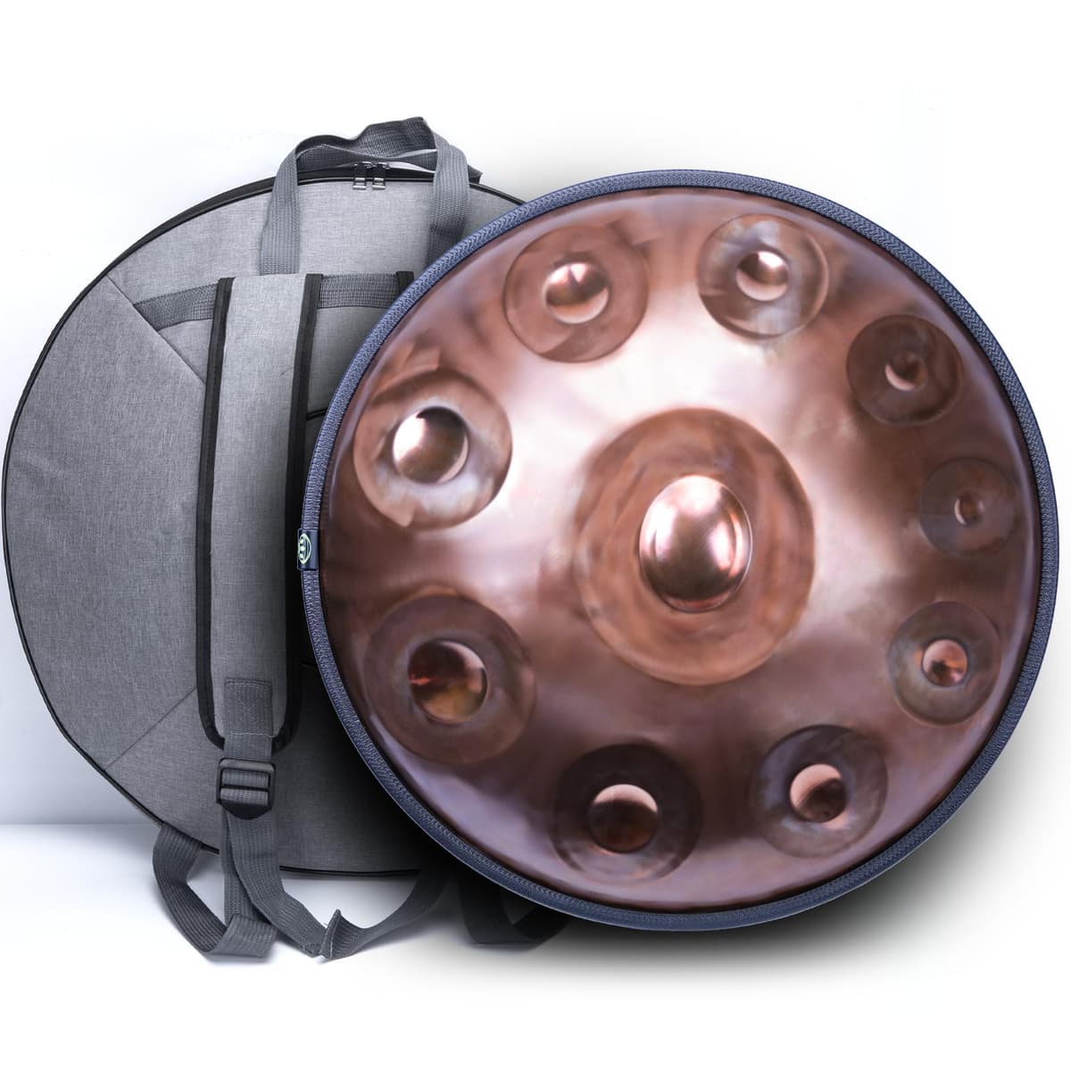 SINGOFIRE New Upgrade Advanced Handpan Drum, Ember Steel 10-Notes 440Hz D Minor Kurd Handpan Drum-10