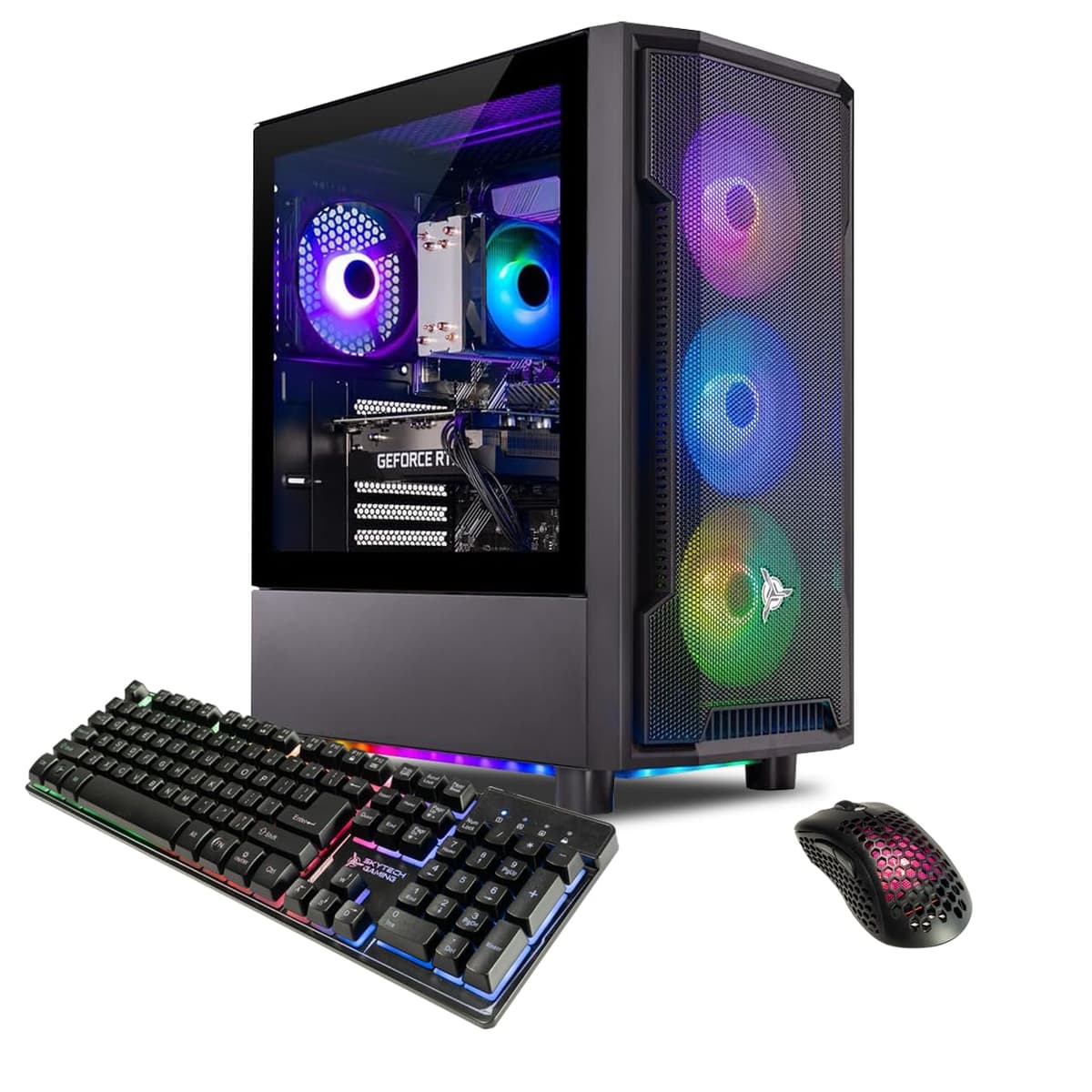 Skytech Gaming Shadow ST-SHADOW4-1187-B-AM PC Desktop Gaming Intel i5 13400F, RTX 4060, 2TB NVMe, 32GB DDR5 RGB