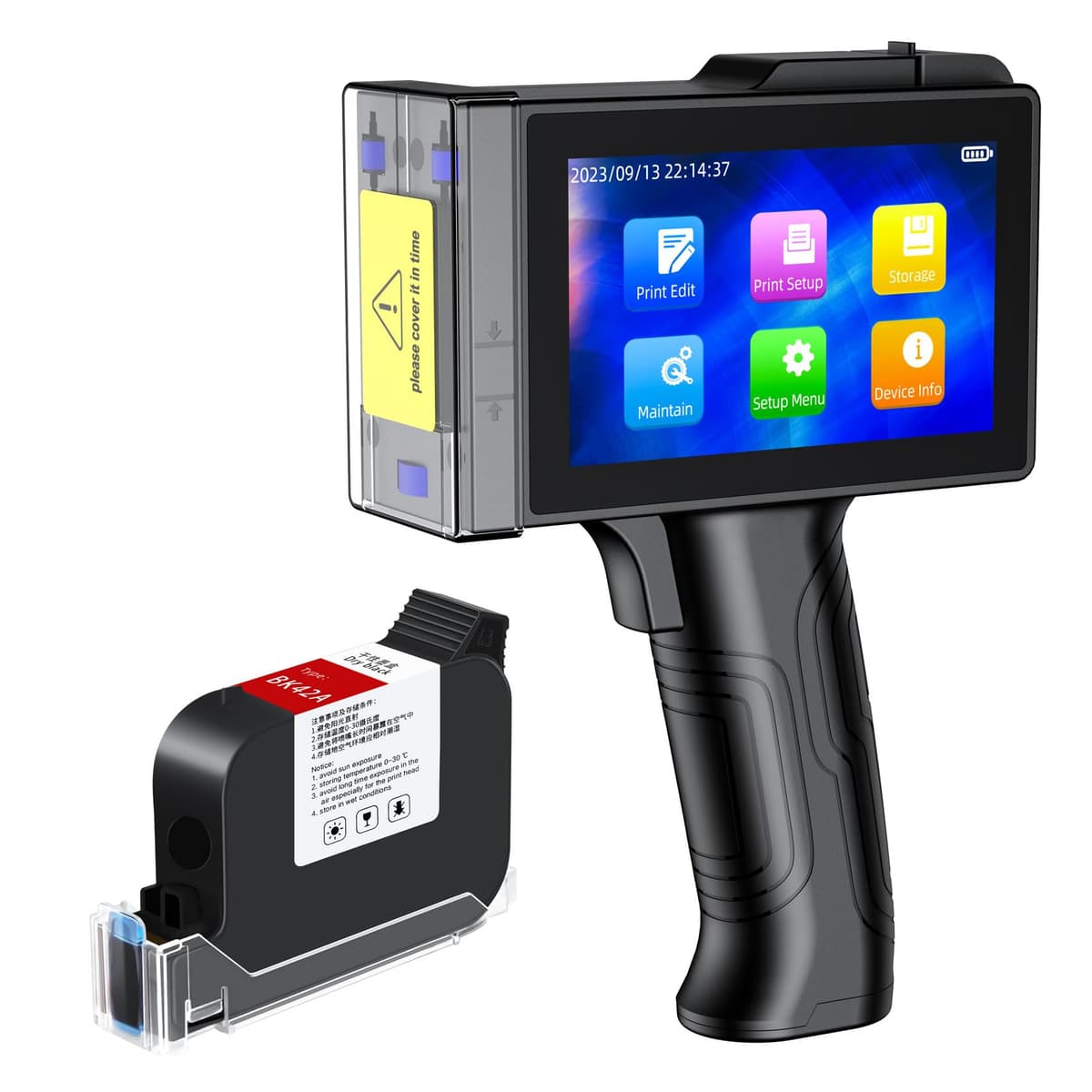 TIKTONER TIJ800 Impresora de mano inkjet portátil con pantalla táctil 5"