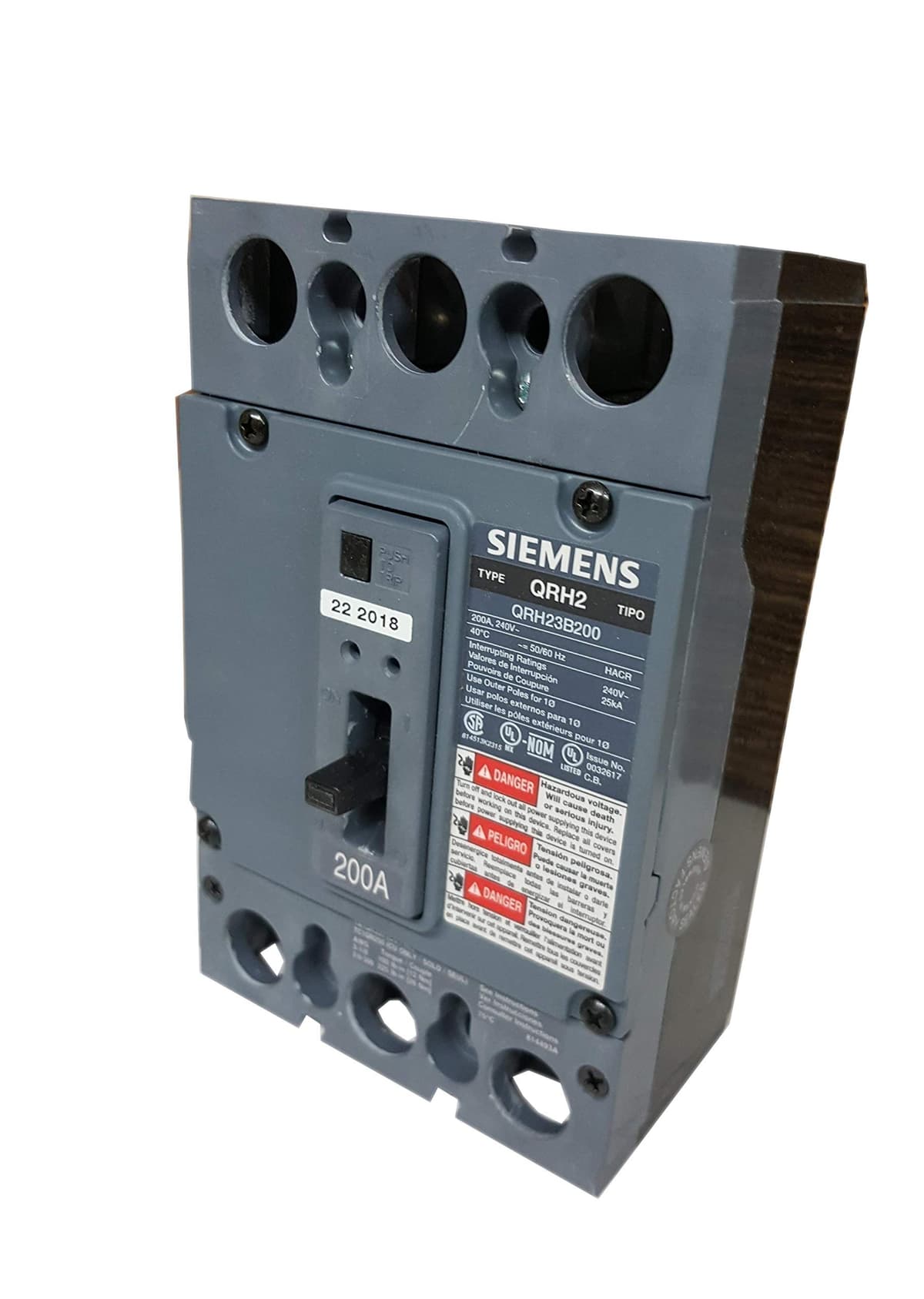 Interruptor SIEMENS QRH23B200L 200 A, 3 polos, 240 V