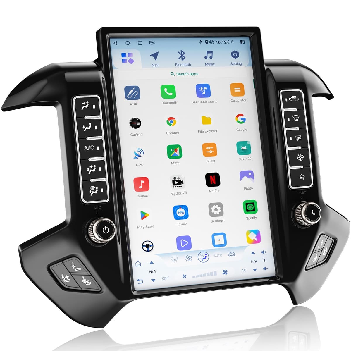 B4U Radio Auto Qualcomm 8 Core 14.4" QLED para Silverado/GMC Sierra 2014-2019, Android 13, 8GB+128GB, CarPlay/Android Auto