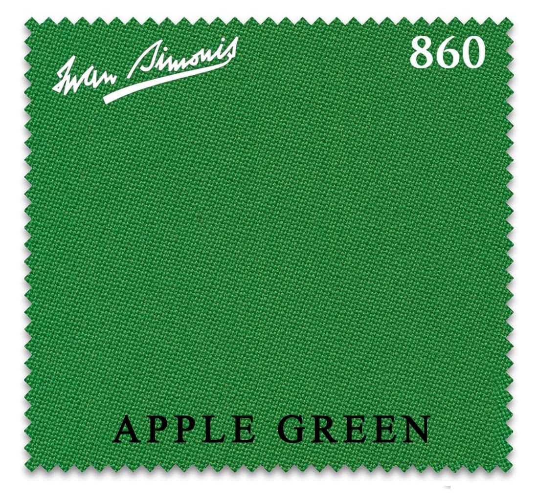 Billiard City Simonis 860 paño para mesa de pool - Pre-cortado para bandas (Apple Green, 10 ft)