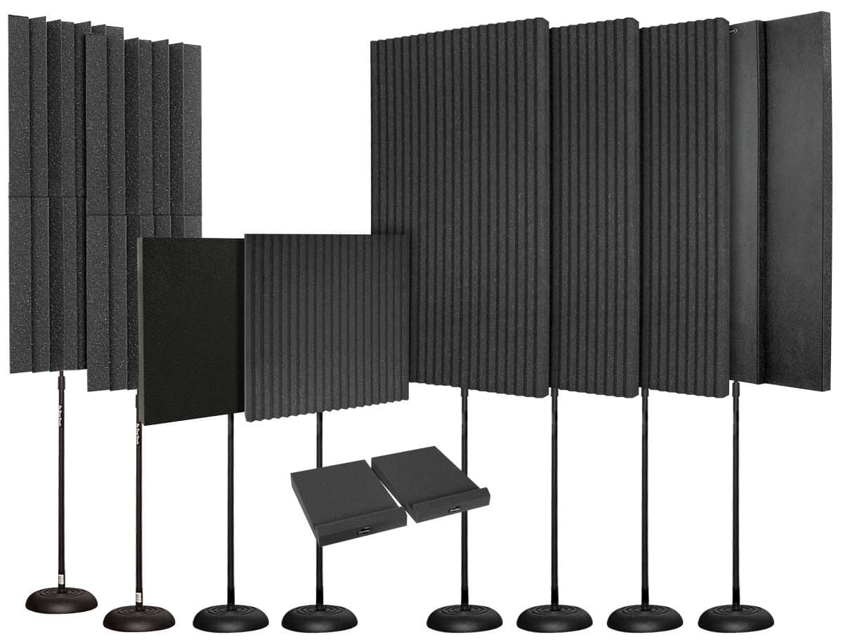Auralex EDITMAX Kit de Tratamiento Acústico Portátil - Charcoal
