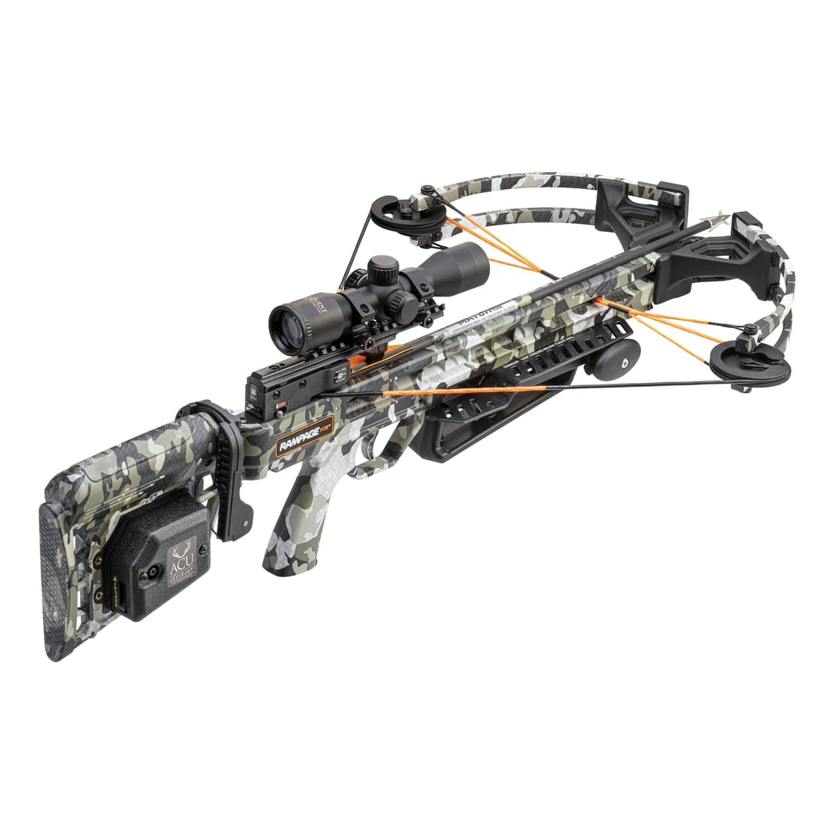 Wicked Ridge Rampage XS Crossbow Peak XT 390 FPS con ACUdraw, Scope 3x y 3 Flechas WR23015-4522