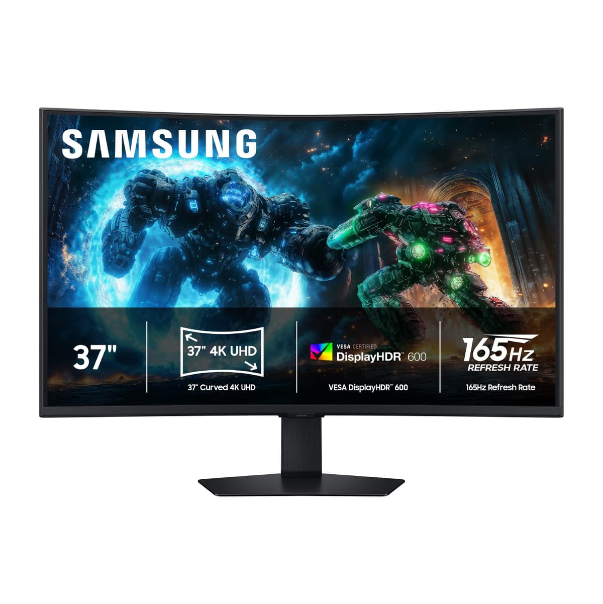 Samsung Odyssey G7 37” (G75F) Monitor Curvo 4K UHD, 165Hz, 1ms, VESA DisplayHDR 600 LS37FG75DENXZA