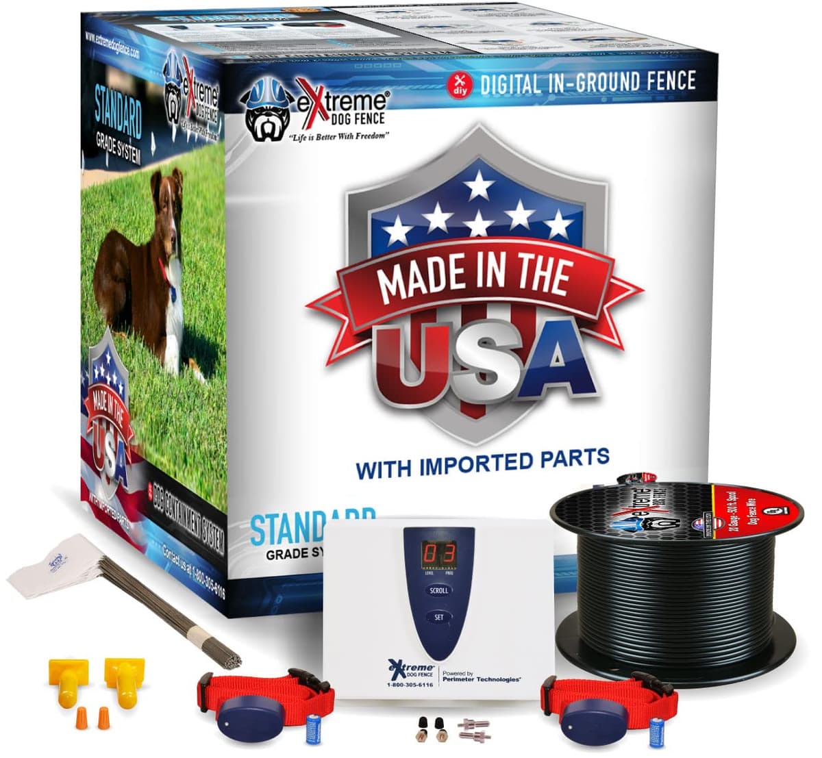 Underground Electric Dog Fence Premium - 2 Dog | 500 Feet FK-EXA-1S2030-2168