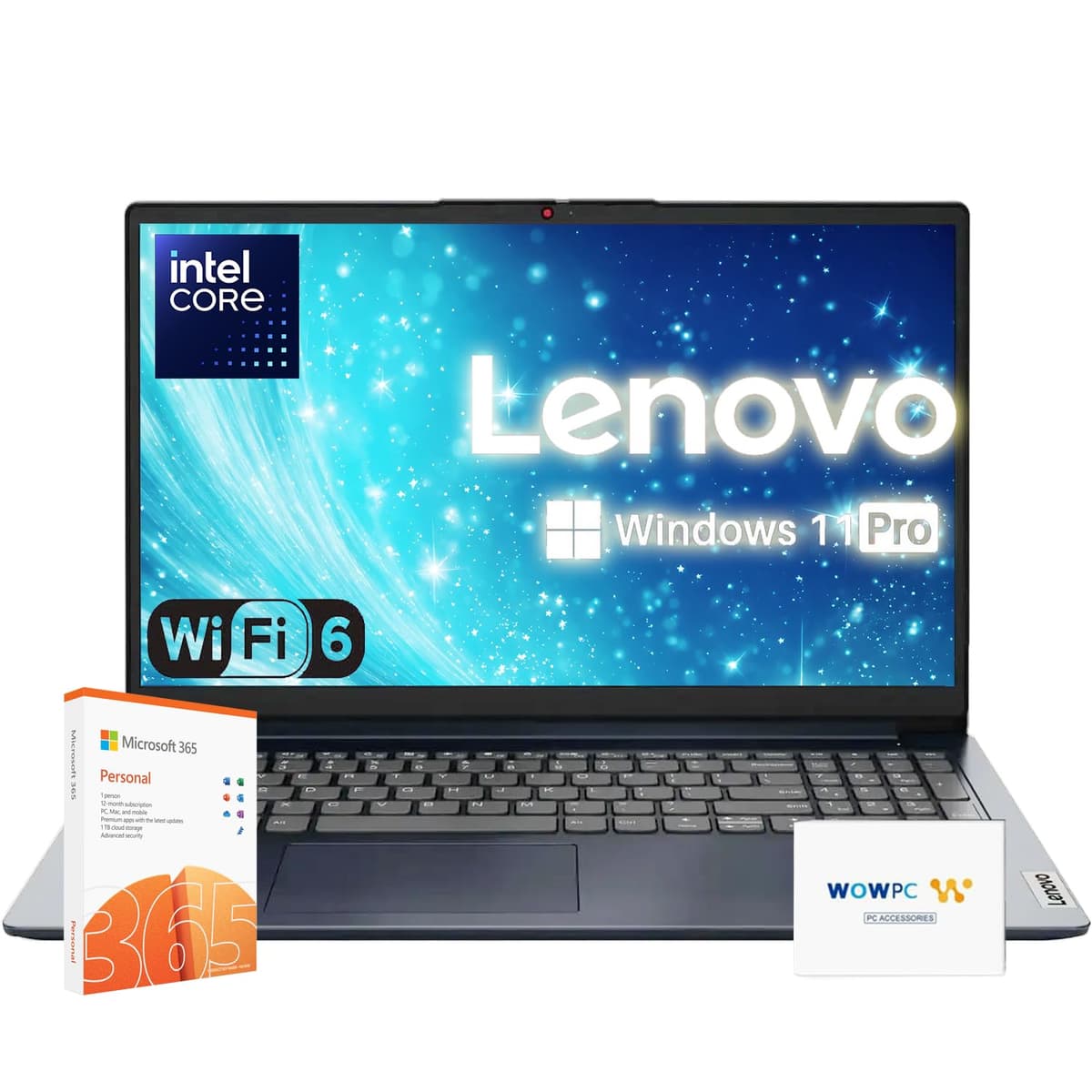 Lenovo Serie Premium IdeaPad Laptop | Modelo Más Reciente | 20GB RAM | SSD 1.1TB | 1 Año Office 365 con 1TB Almacenamiento en la Nube | Intel Core | 15.6" | Teclado Numérico | WiFi 6 | Windows 11 Pro | con USB de Recuperación WOWPC Business Laptop