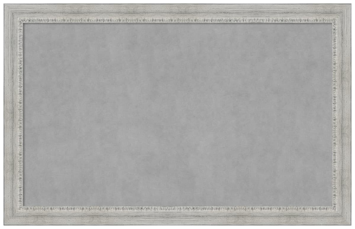 Amanti Art Pizarra magnética enmarcada Rustic White Wash 44 x 28 pulgadas 28588193157
