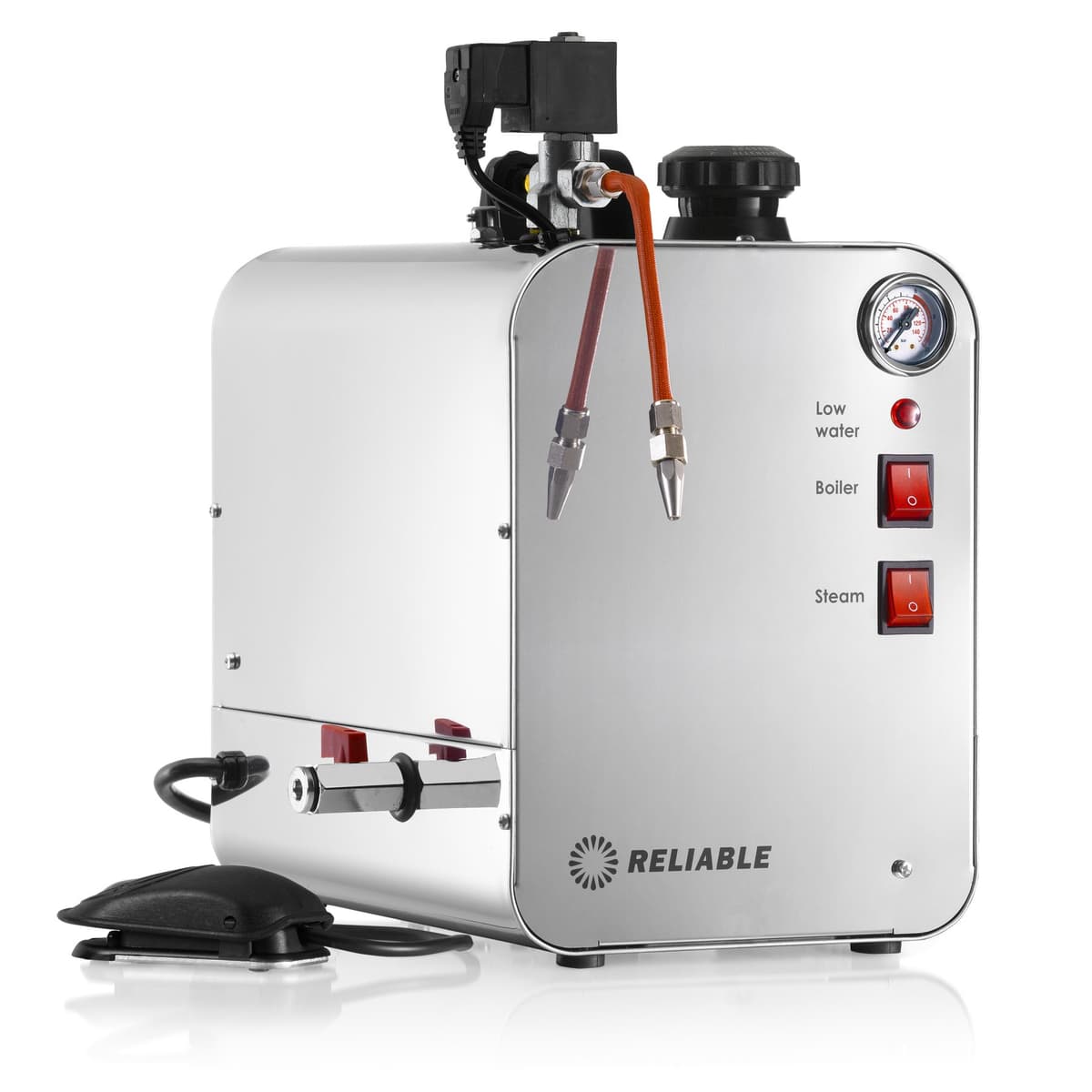 Limpiador de vapor para joyería Reliable 6000CJ, caldera de acero inoxidable 1.25 gal