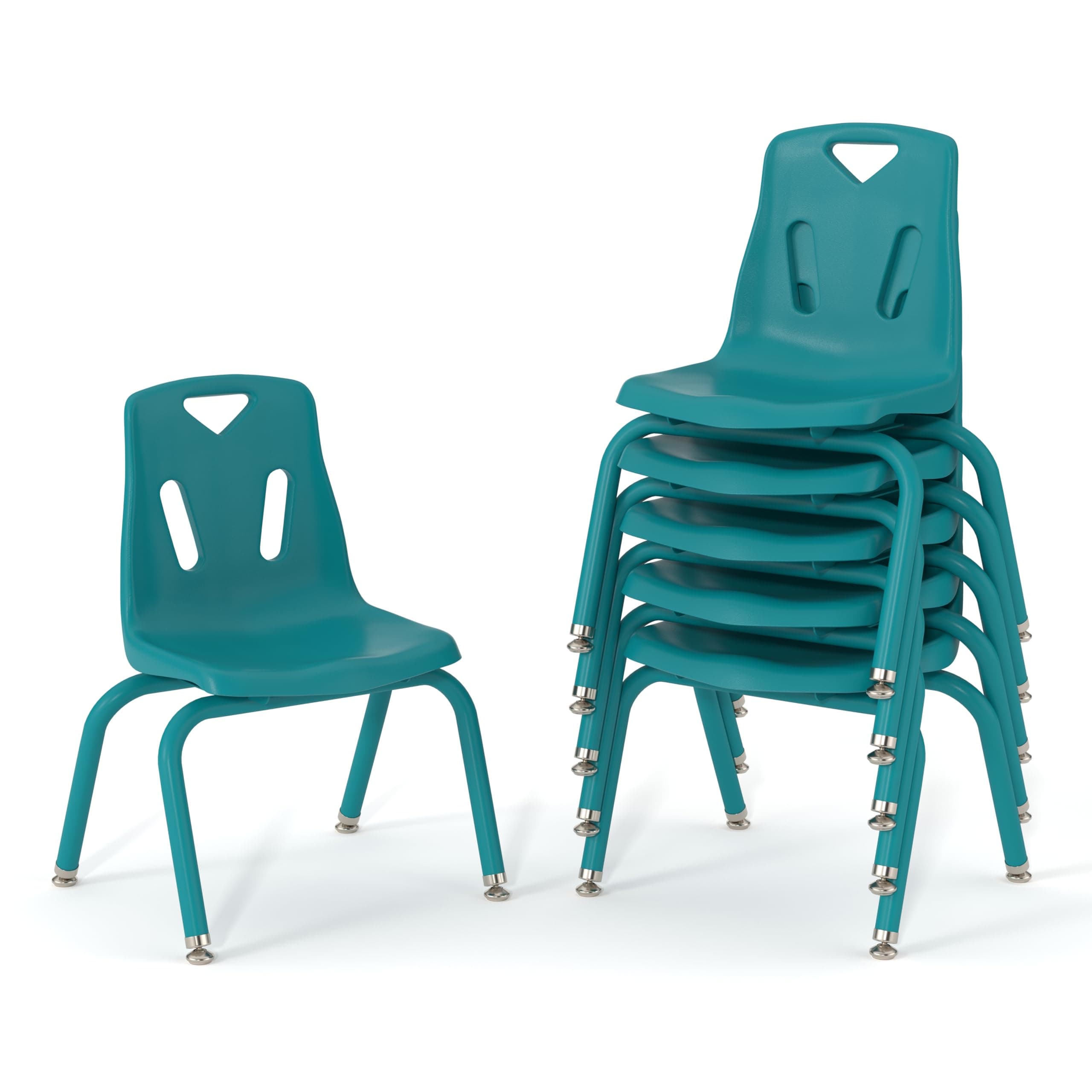 Sillas apilables Berries 8118JC6005,8" altura, teal, pack de 6