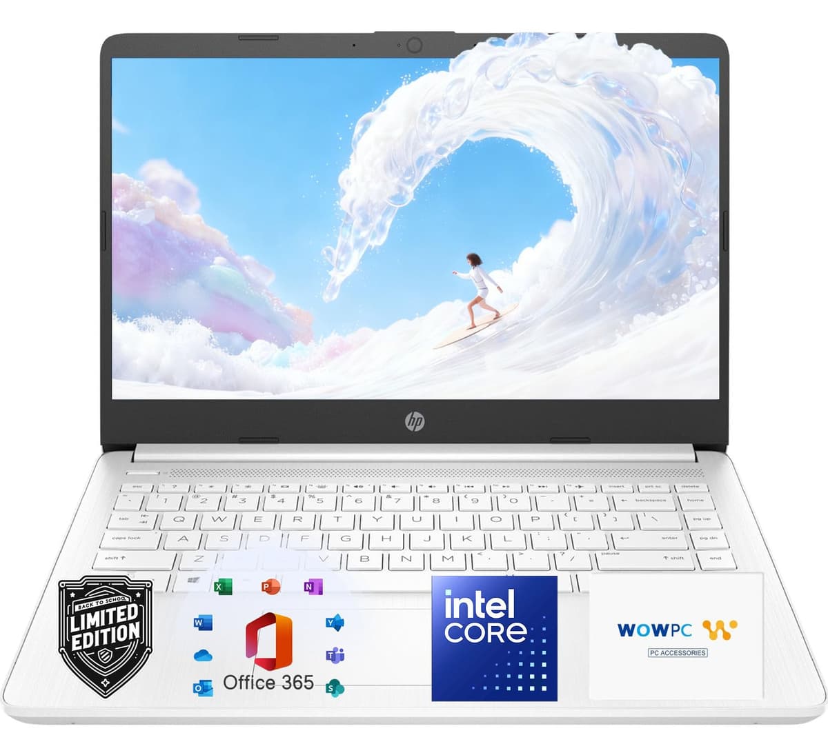 HP Ultrabook con Office 365 y Copilot AI • CPU Intel de 4 núcleos • Almacenamiento 1.1 TB (1 TB OneDrive y 64 GB SSD) • 32 GB RAM • Windows 11 sin mouse