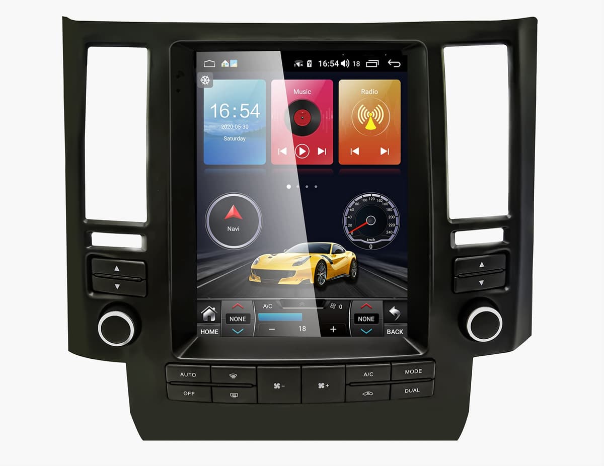 Toeeklsa Radio Android 11 Tesla Style para Infiniti FX (FX35, FX45) 2003-2006 con Bluetooth, GPS y Mirror Link