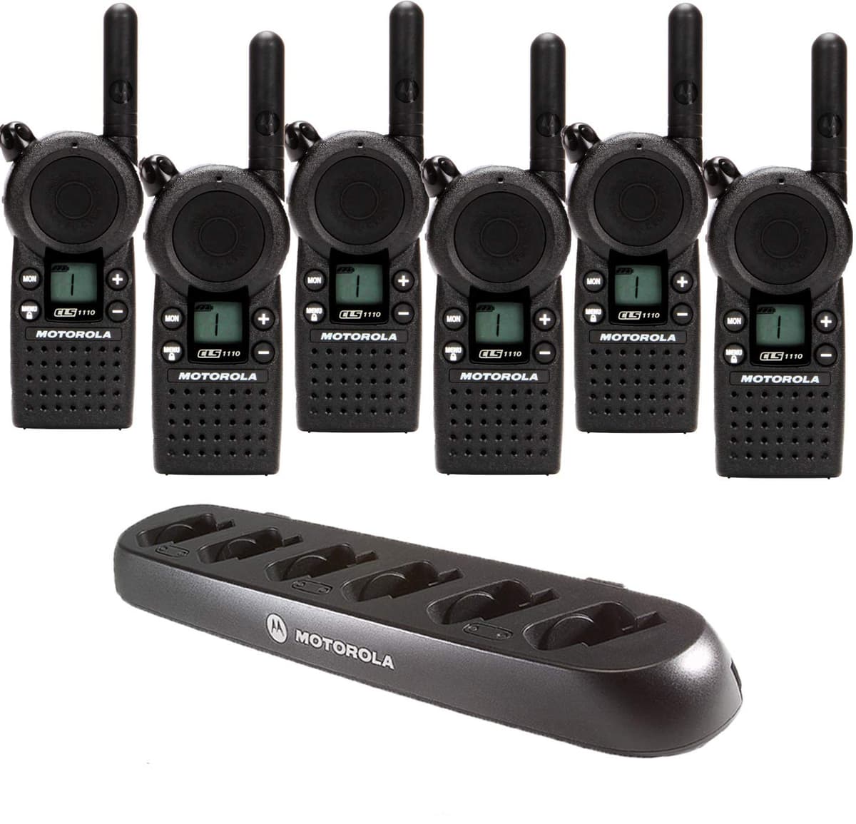 Motorola CLS1110 - Paquete 6 radios UHF 1W y cargador 56531
