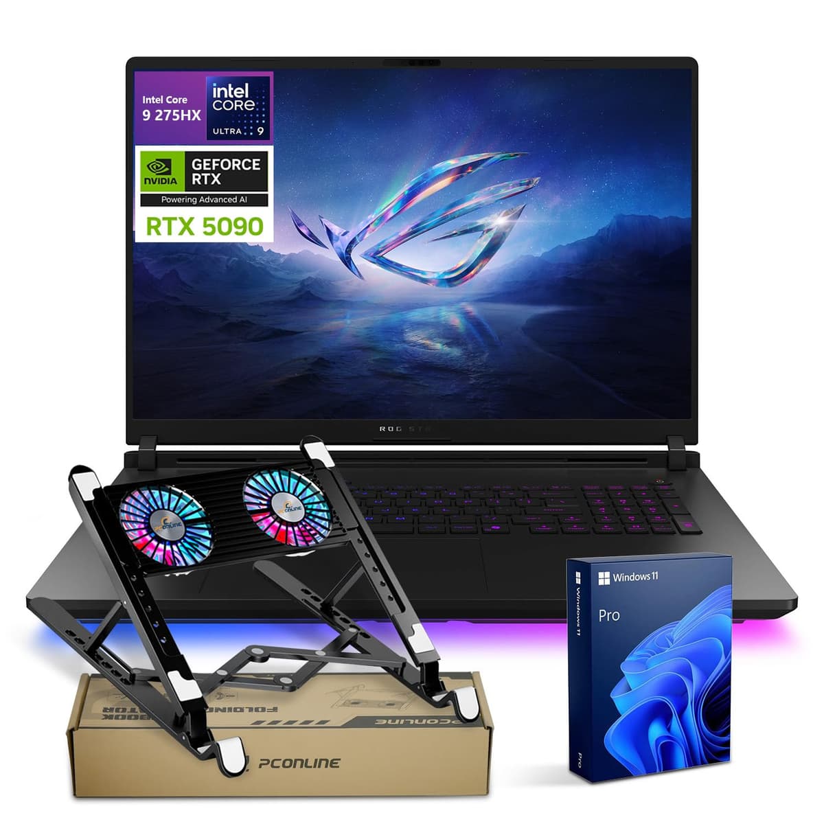 ASUS ROG Strix Scar 18 G835, Intel Ultra 9 275HX, RTX 5090, 18" Nebula HDR 2.5K 240Hz, 64GB, 2TB G635LX