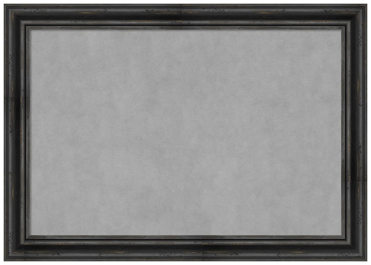 Tablero magnético enmarcado Amanti Art Rustic Pine Black 41x29 28588181969