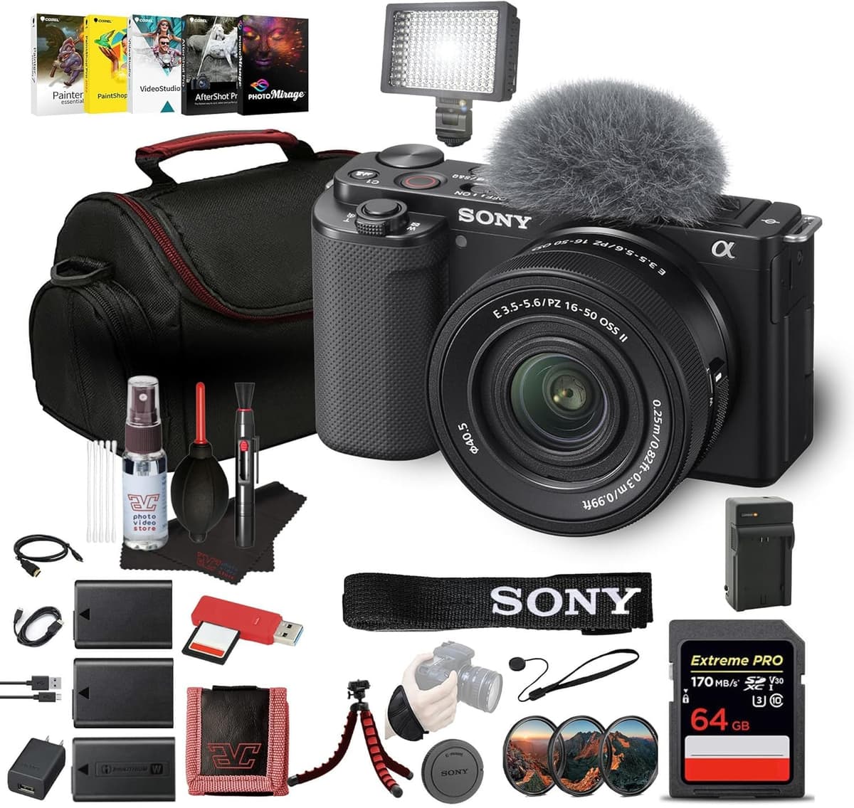 Sony ZV-E10 con lente 16-50mm II - Kit para creadores (negro) ZVE10KB_EDIAV_3