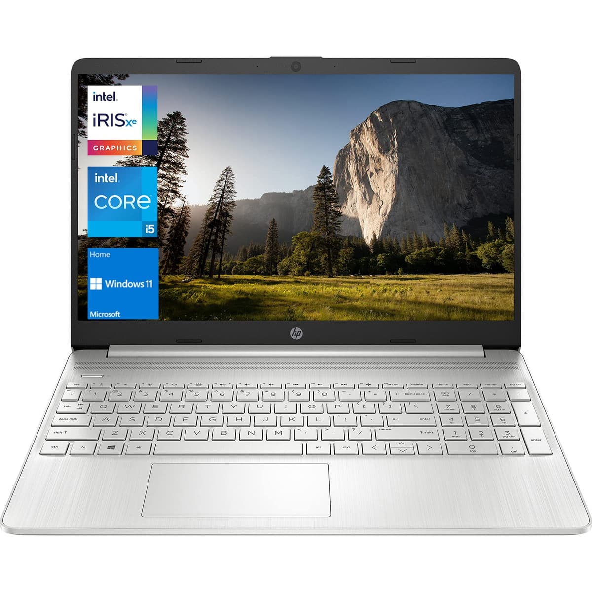 HP Notebook 2022, 15.6" FHD táctil, Intel Core i5-1135G7, Wi-Fi 5, cámara web, Bluetooth, HDMI, Windows 11 Home, plateado (32GB RAM DDR4 | 512GB SSD PCIe) 2795