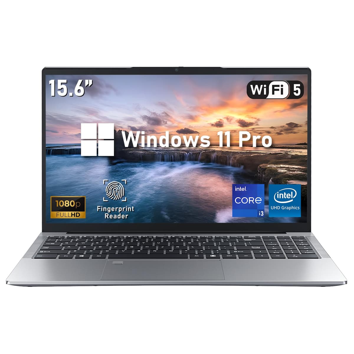 NIAKUN Laptop para Juegos, Laptop con Windows 11 Pro 2026, 15.6 pulgadas, Procesador i3 de 10ª Gen (mejor que N95, N100), 16 GB RAM, 1 TB SSD, Pantalla FHD, WiFi5, BT5.0, Teclado Retroiluminado DH01