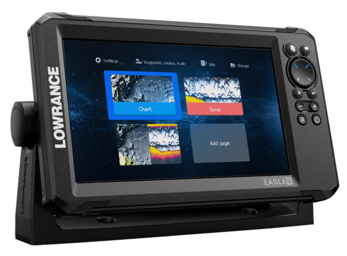 Lowrance Eagle 9 TripleShot C-MAP, pantalla IPS de 9", transductor TripleShot HD, cartas C-MAP Discover en microSD para EE. UU. y Canadá 000-16229-001