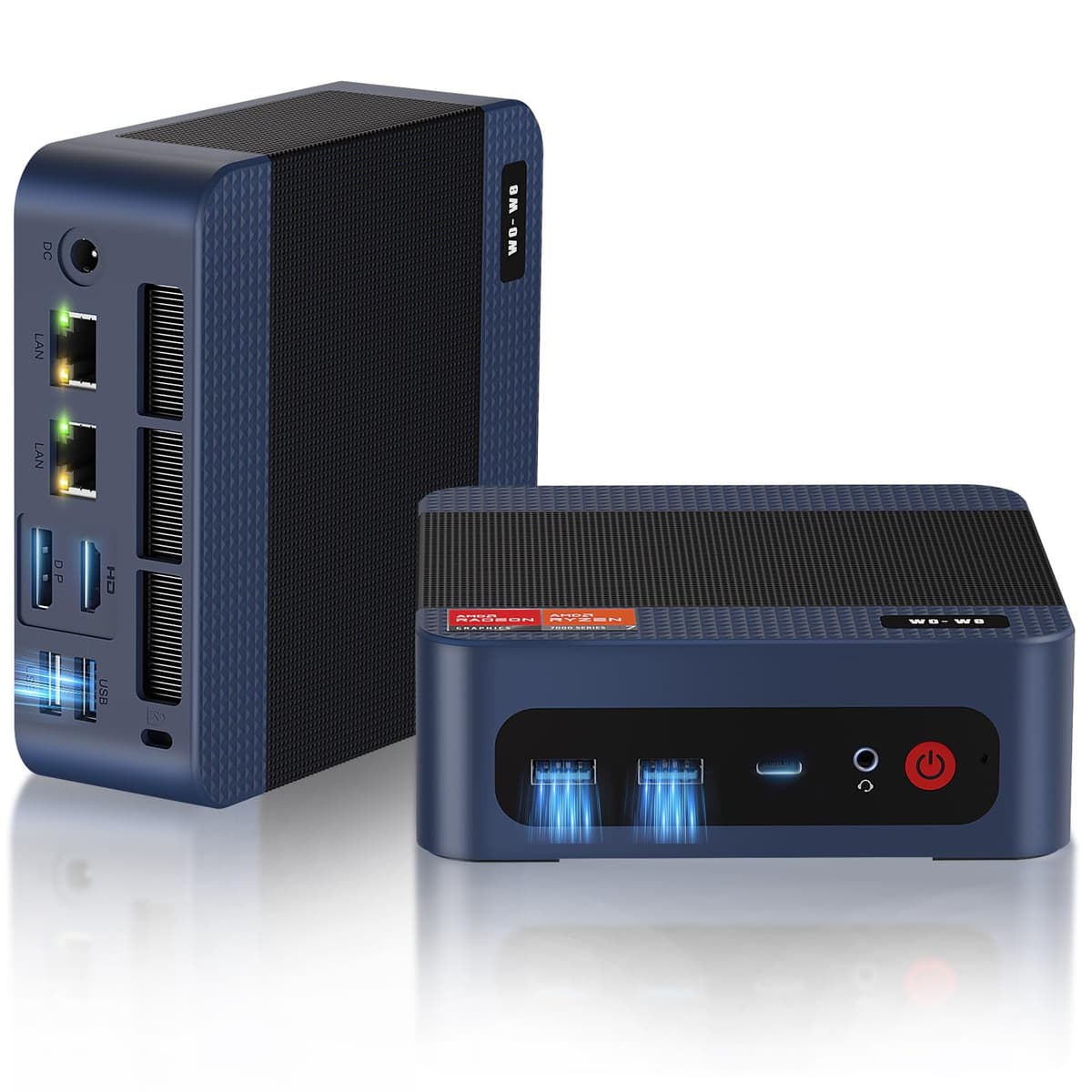 wo-we P8 Mini PC Ryzen 5 7640HS, 32GB DDR5, 1TB PCIe 4.0, USB4, Dual 2.5G LAN, WiFi6E