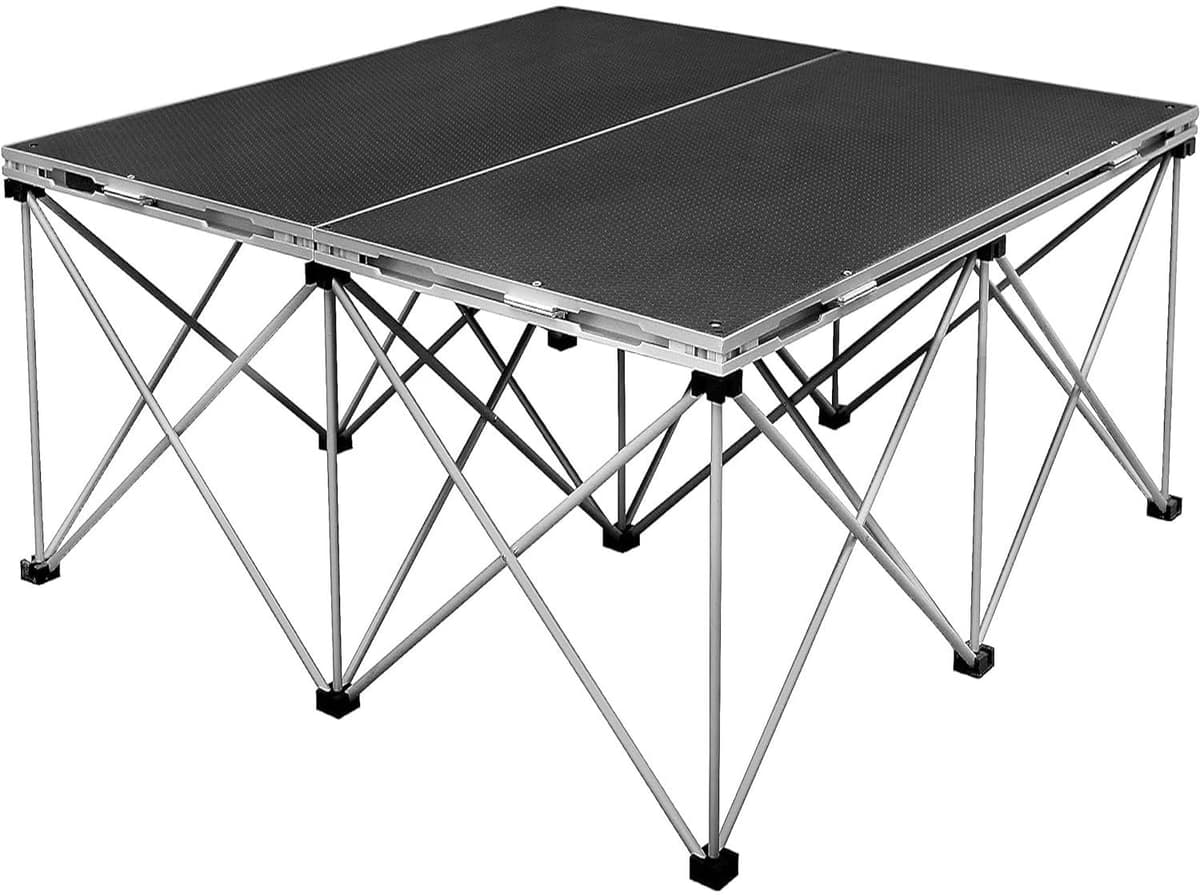 Plataforma modular plegable Tetra-Teknica PSR 4'x4' con riser centipede de 32" PSR-32